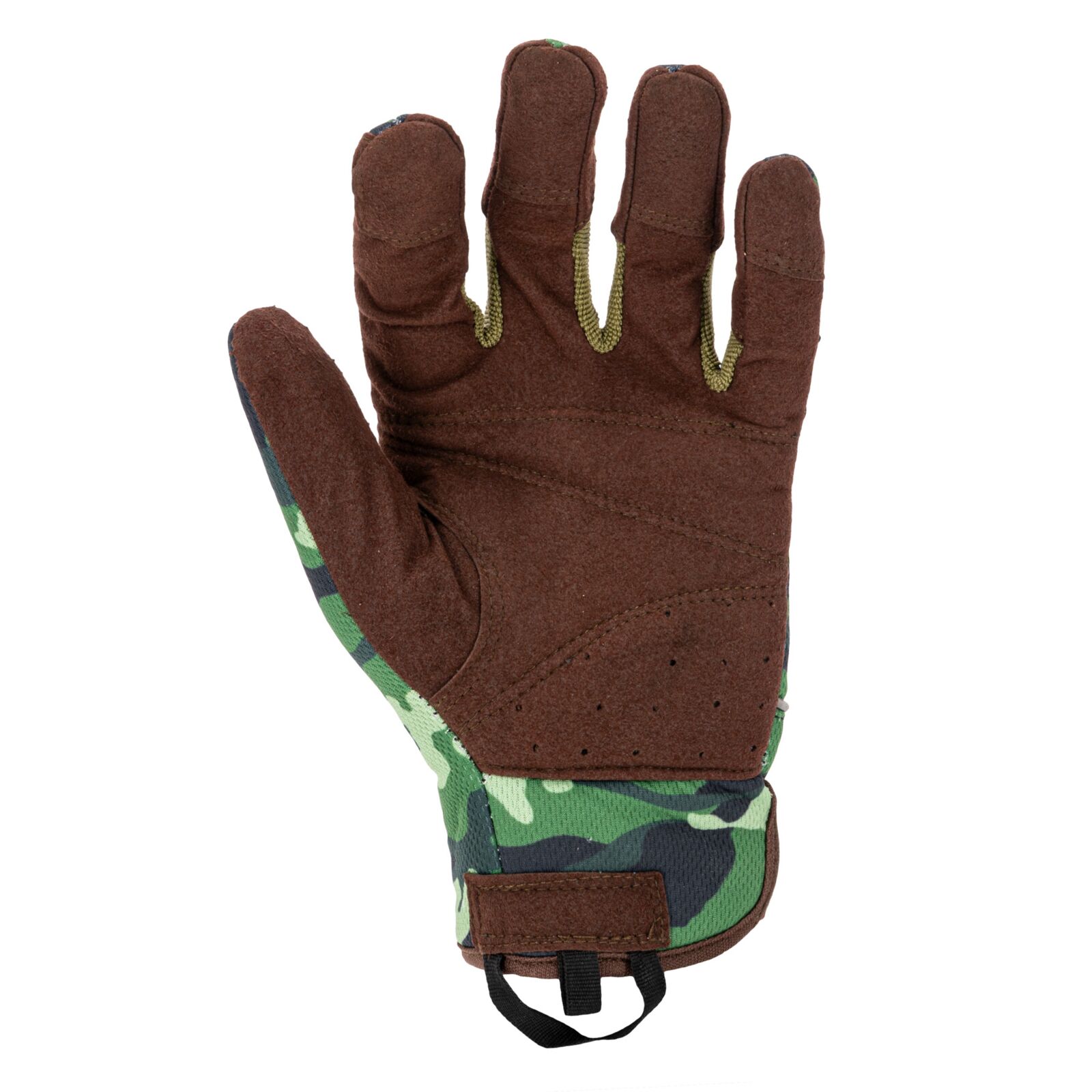 Mechanics gloves, camo, size 8, CE
