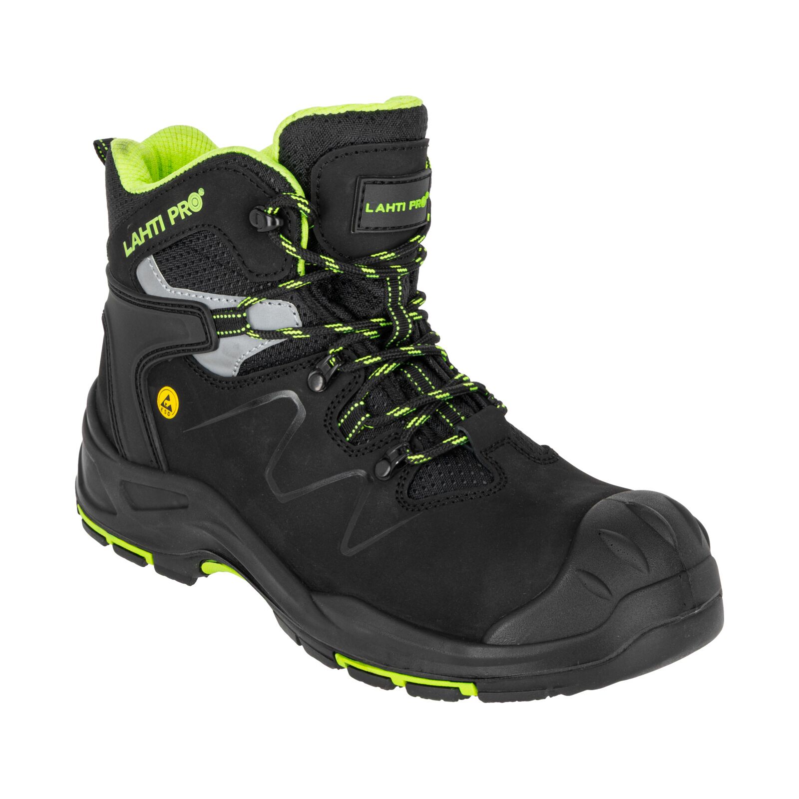 Skyddsskor Höga KängorS3 Nubuck Stål Reflex, LAHTI PRO