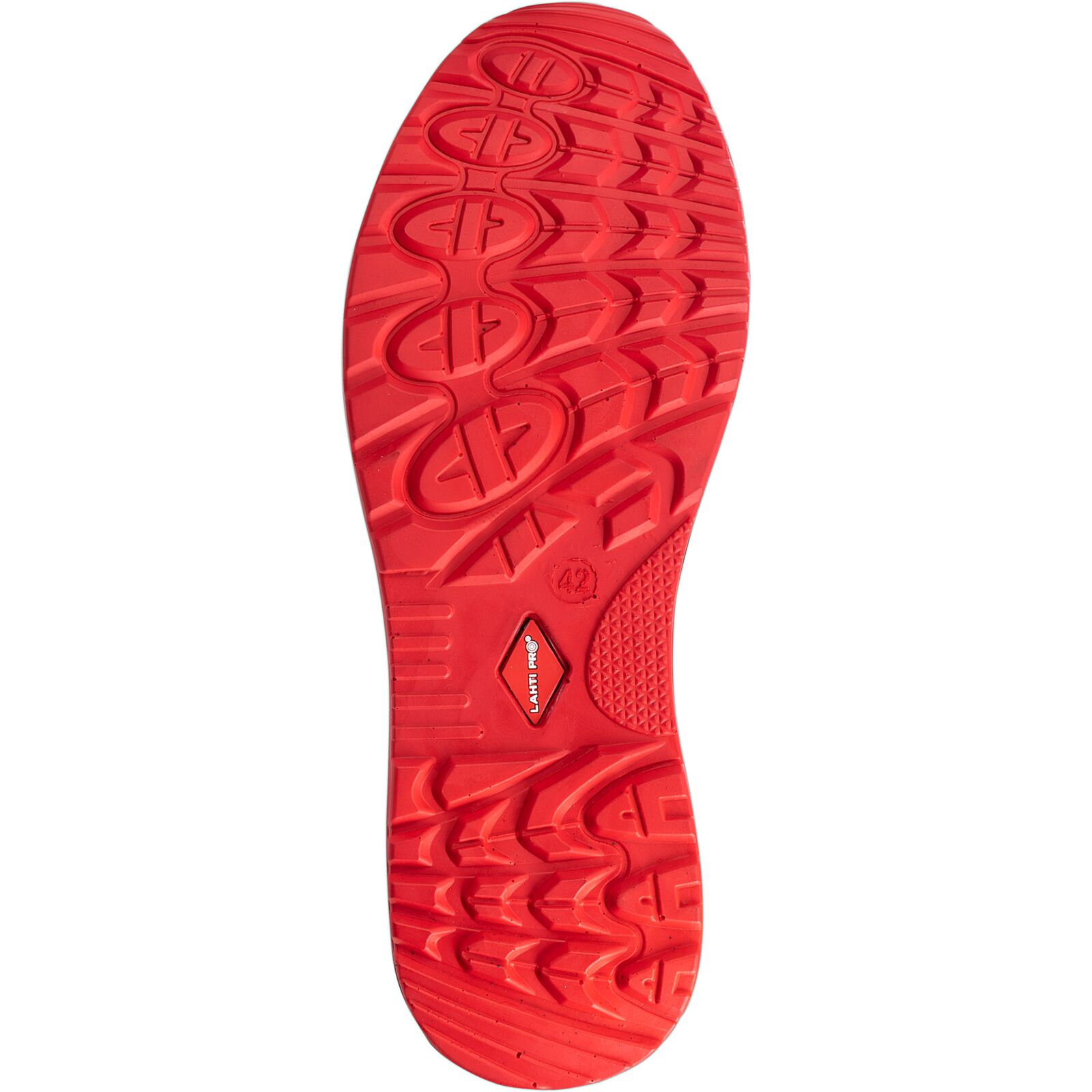 Shoes, Without Laces, 3D Mesh, Black-Red, S1P Src, CE, LAHTI