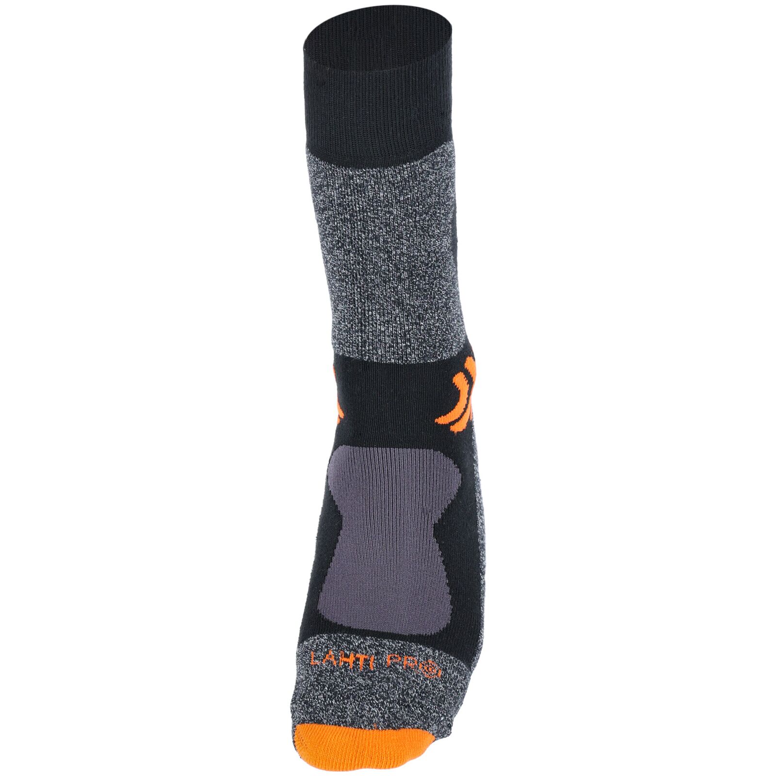 Strumpor, Arbetsstrumpor Svart-Orange, 1 par, LAHTI