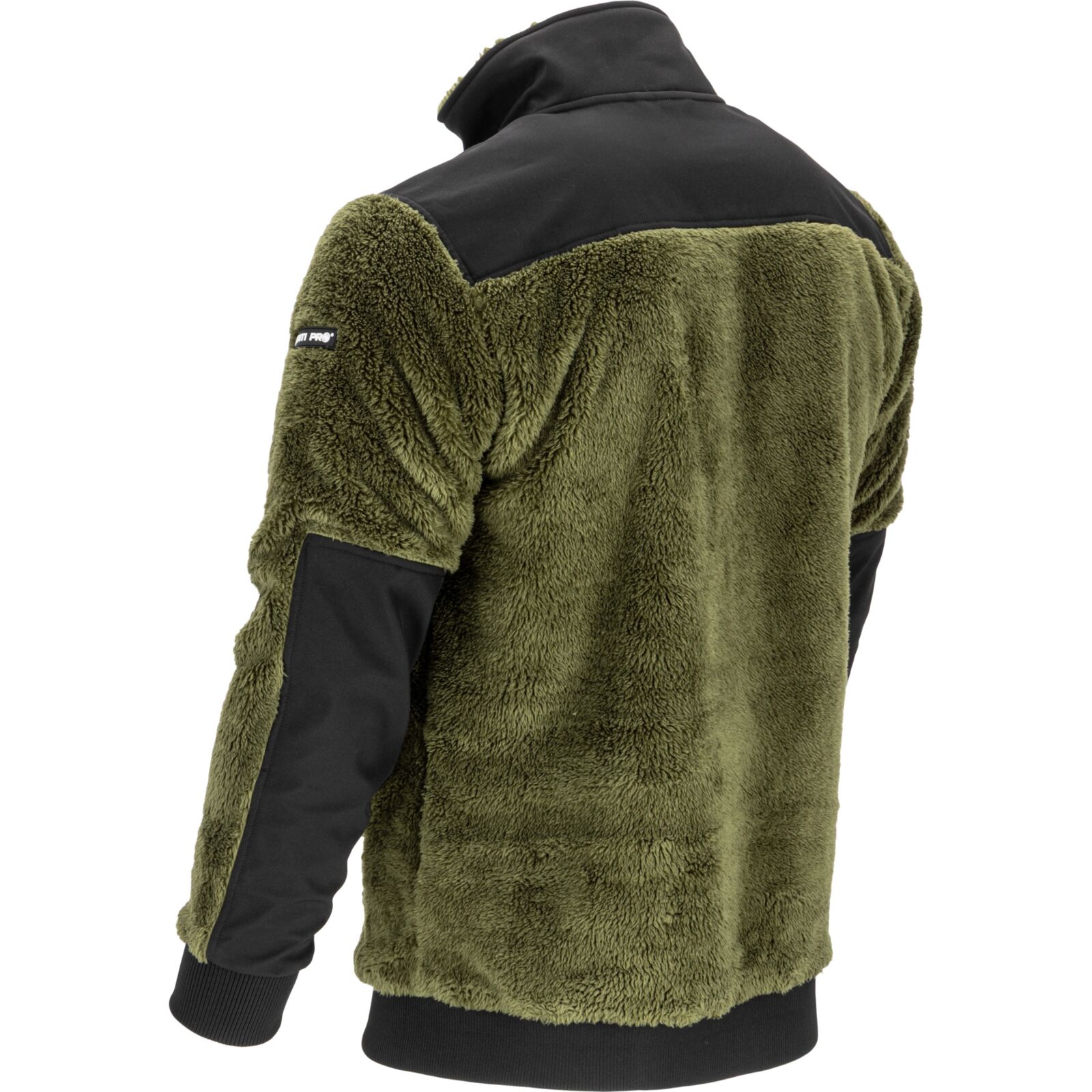 Arbetsjacka Sherpa Fleece med Dragkedja, Grön, LAHTI PRO