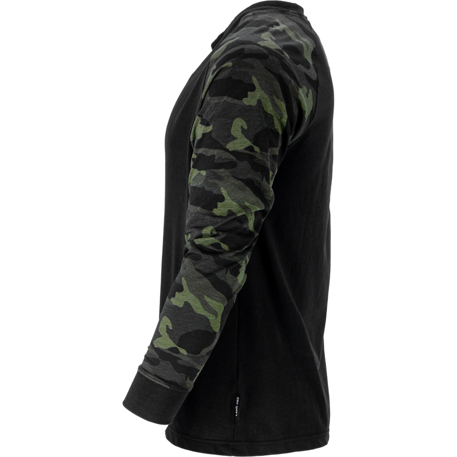 Långarmad t-shirt camo-svart 190G/M2, CE, LAHTI