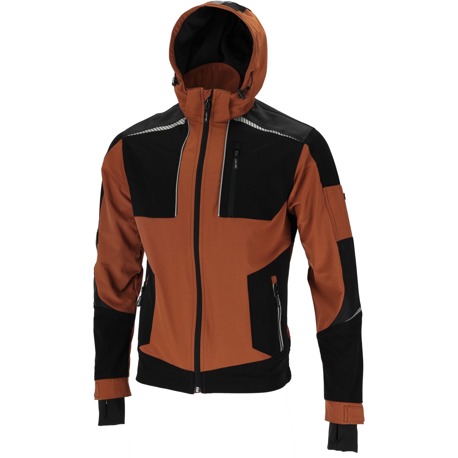 Jacket, Stretch, Slim Fit, Brown-Black, CE, LAHTI