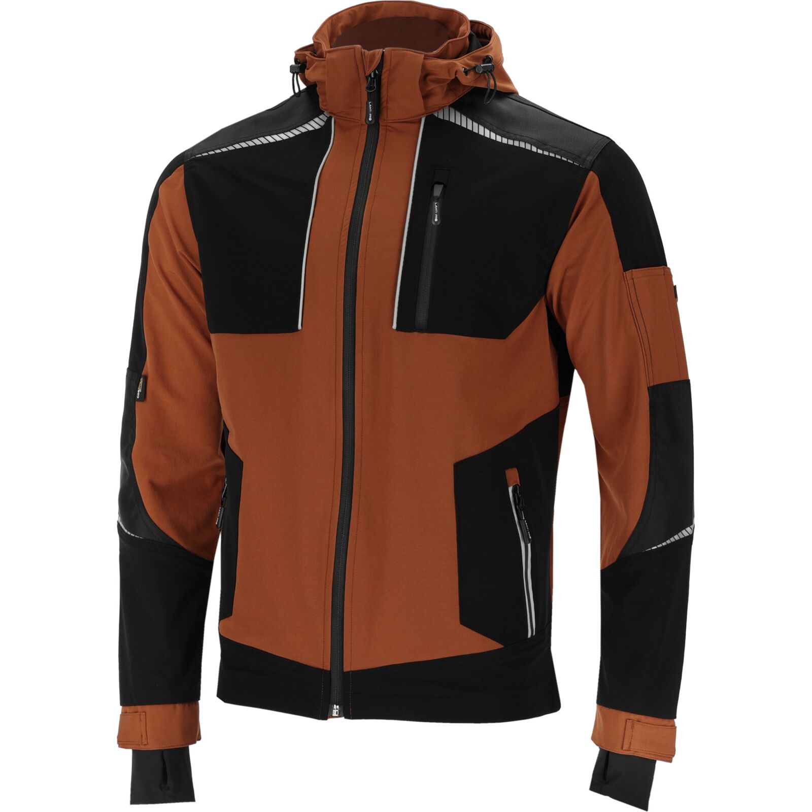 Jacket, Stretch, Slim Fit, Brown-Black, CE, LAHTI