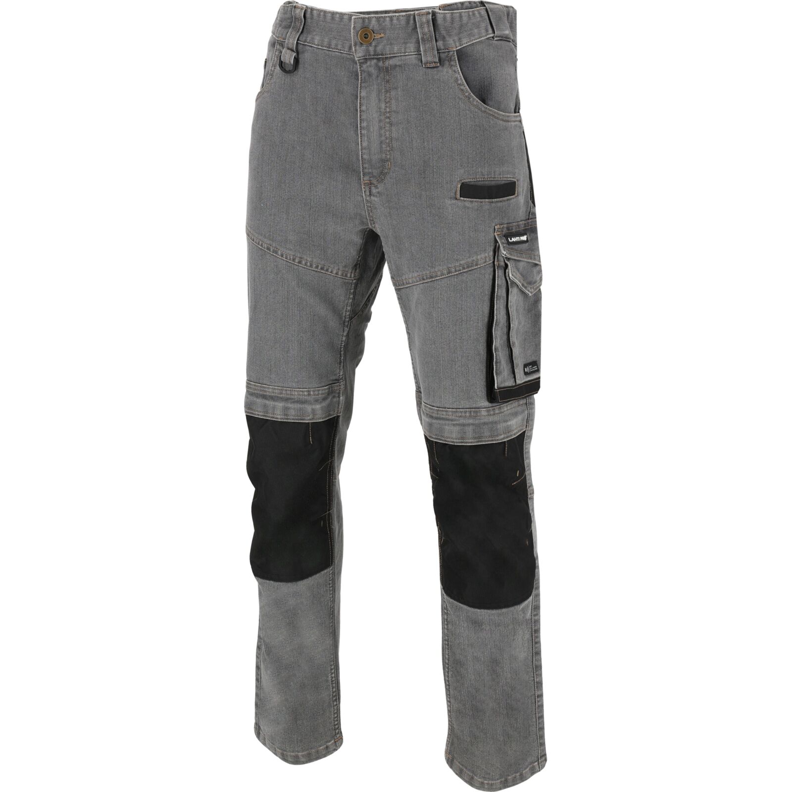 Stretch jeans trousers, grey, size L, CE