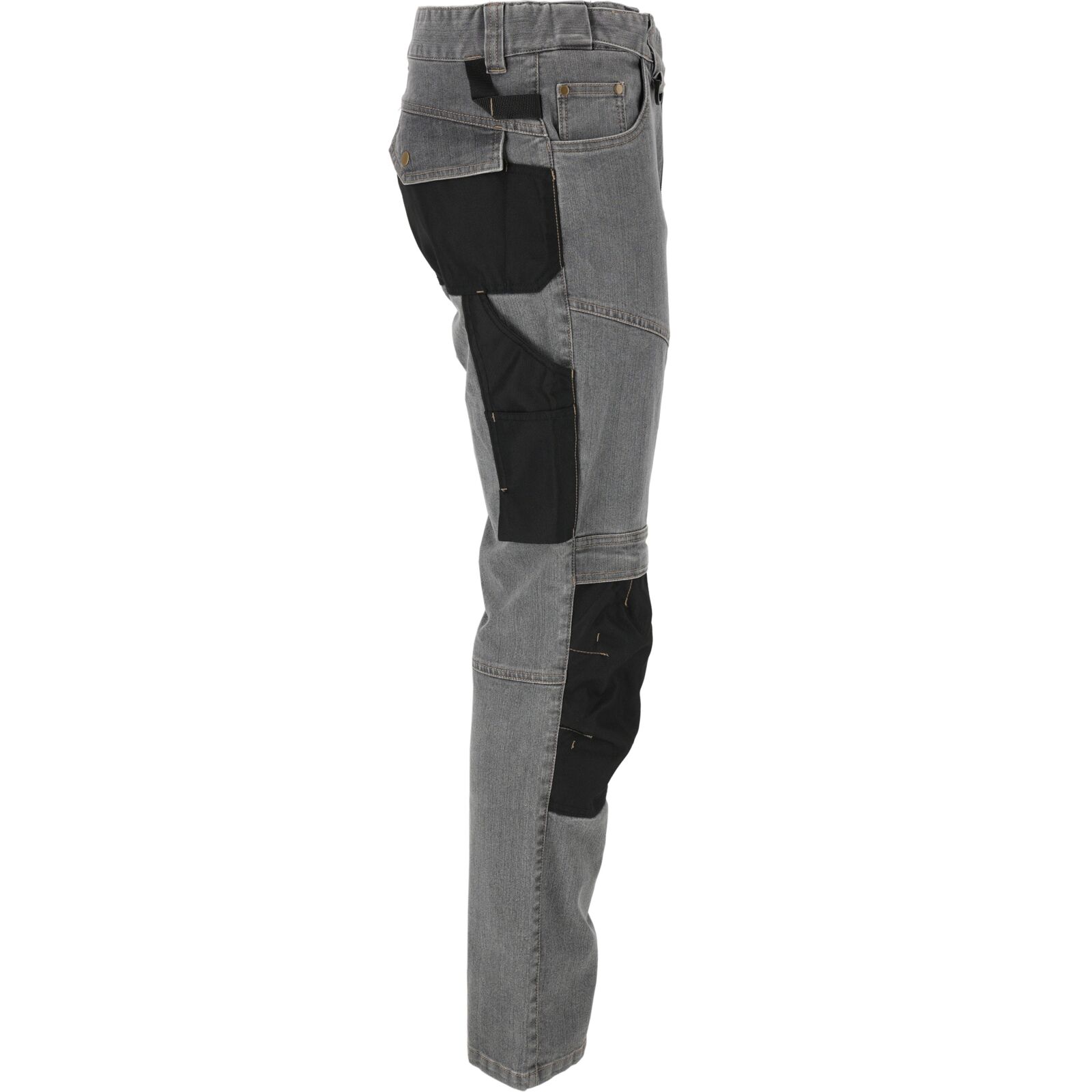 Stretch jeans trousers, grey, size L, CE
