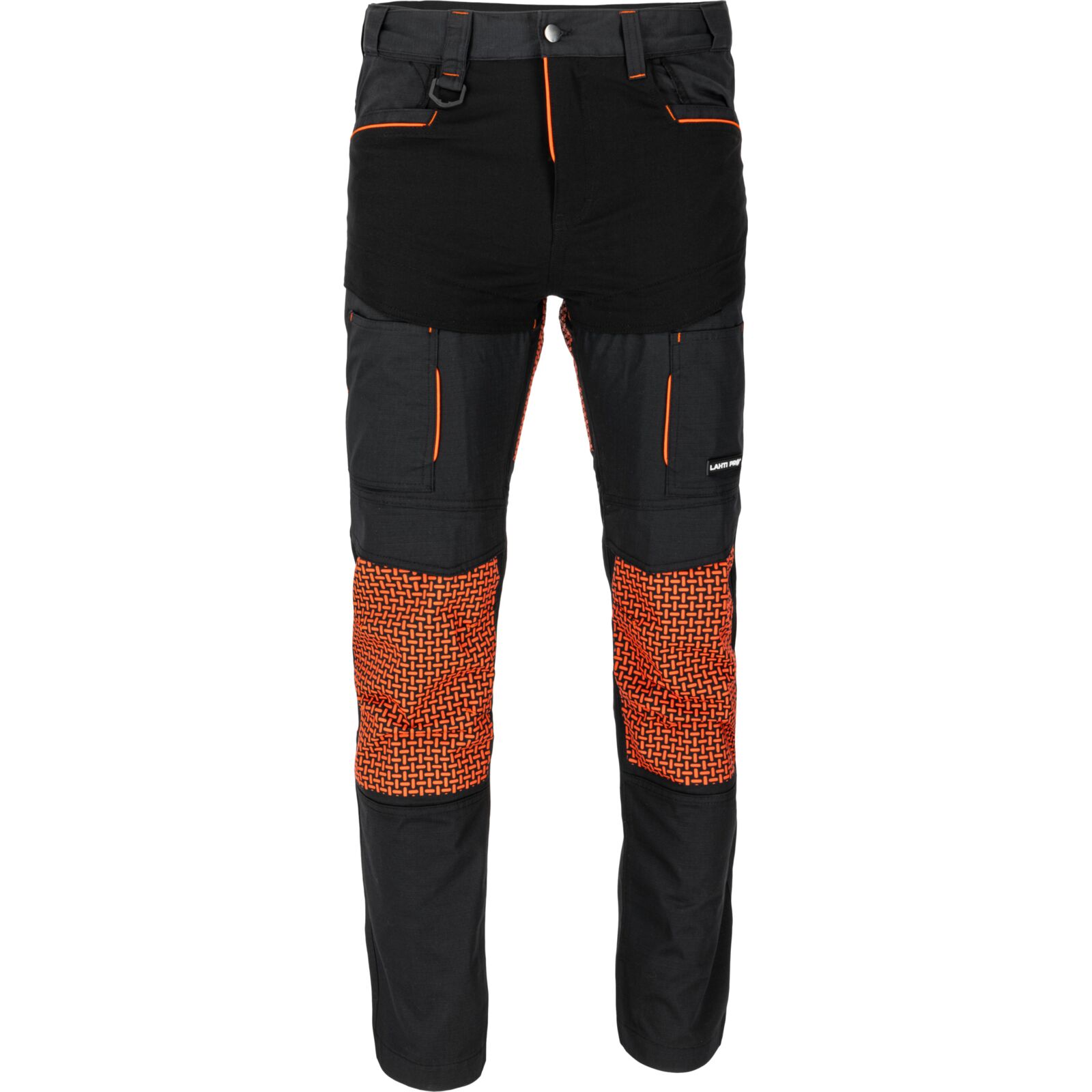 Roofer's pants black-orange stretch, L, CE