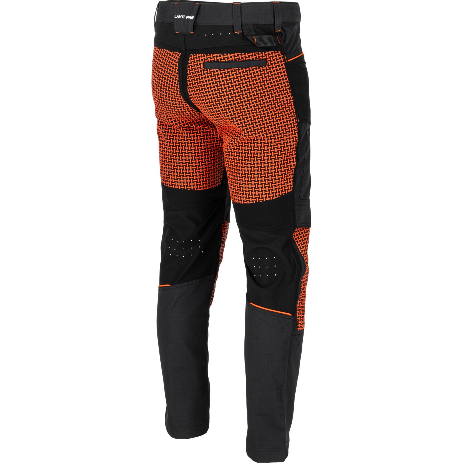 Roofer's pants black-orange XL, stretch, CE