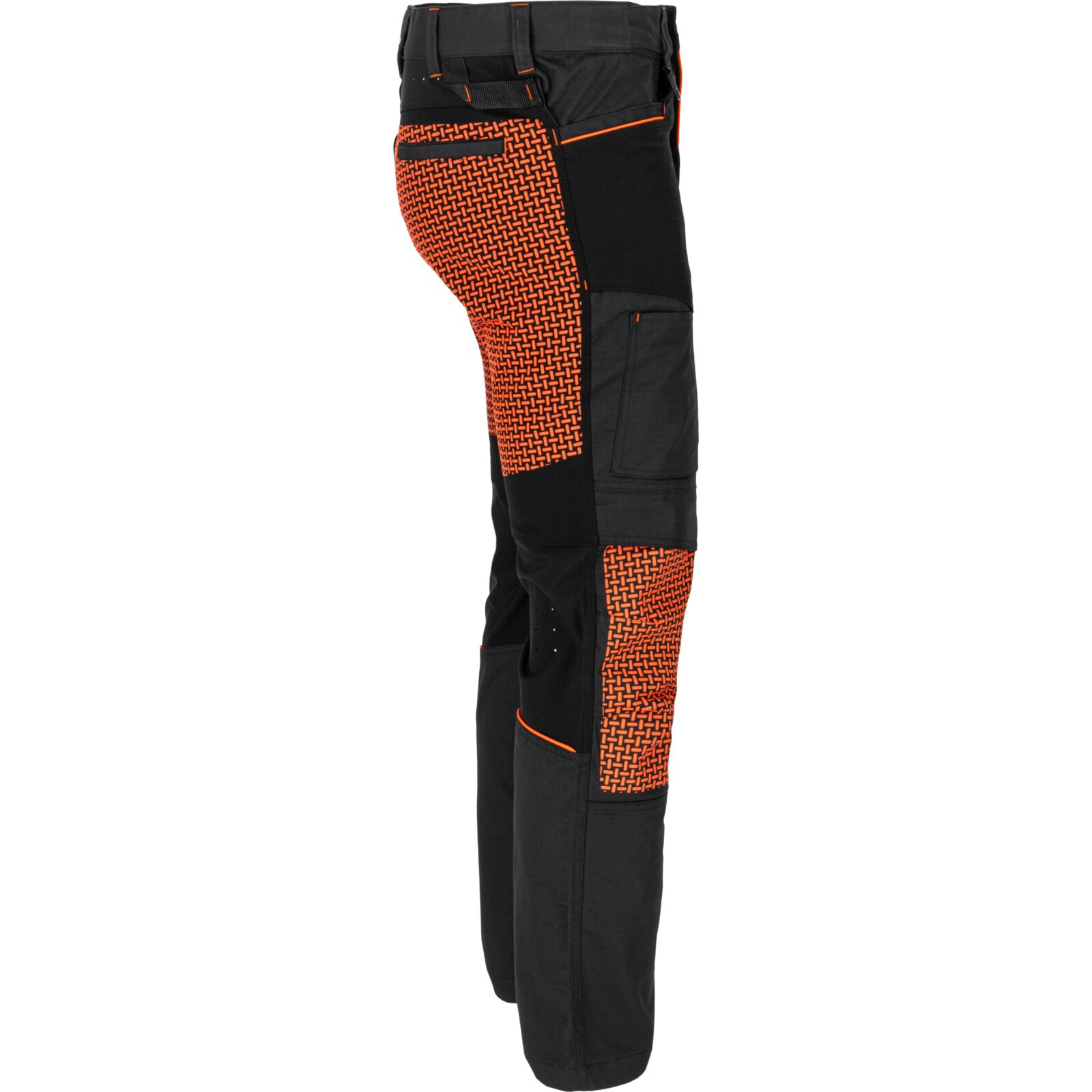 Roofer's pants black-orange XL, stretch, CE