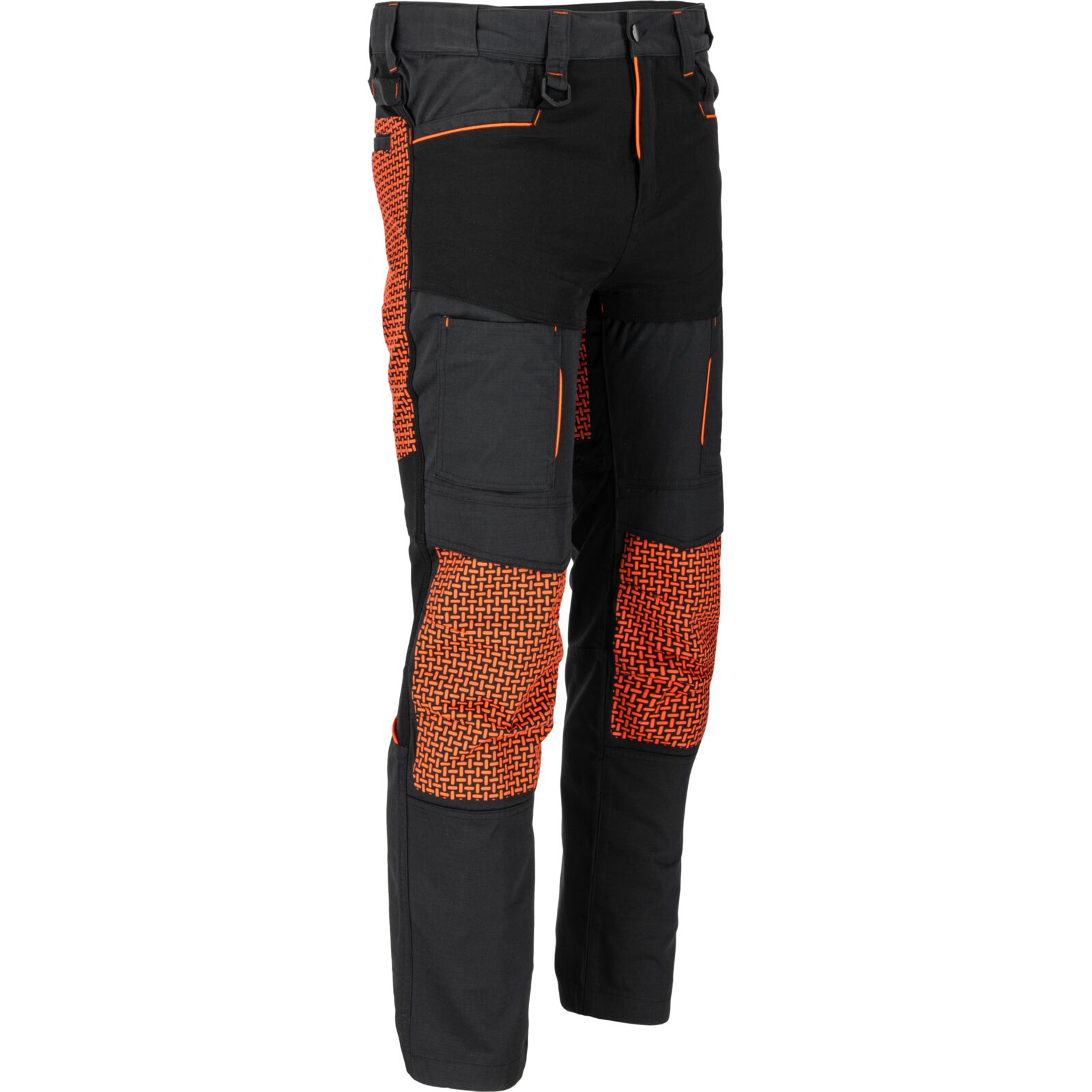 Roofer's pants black-orange XL, stretch, CE