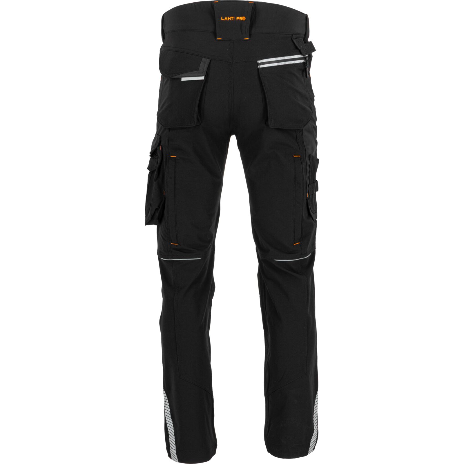 Black stretch trousers S with knee pockets CE