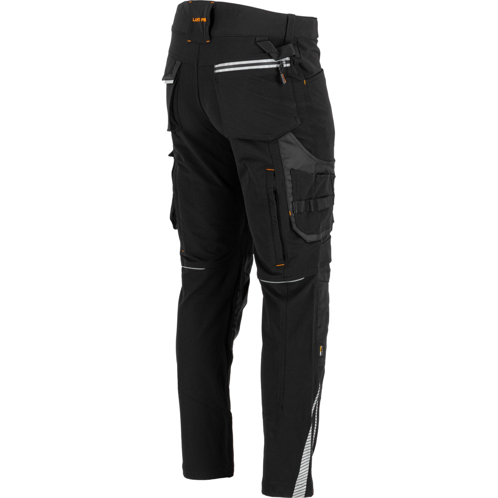 Black stretch trousers S with knee pockets CE