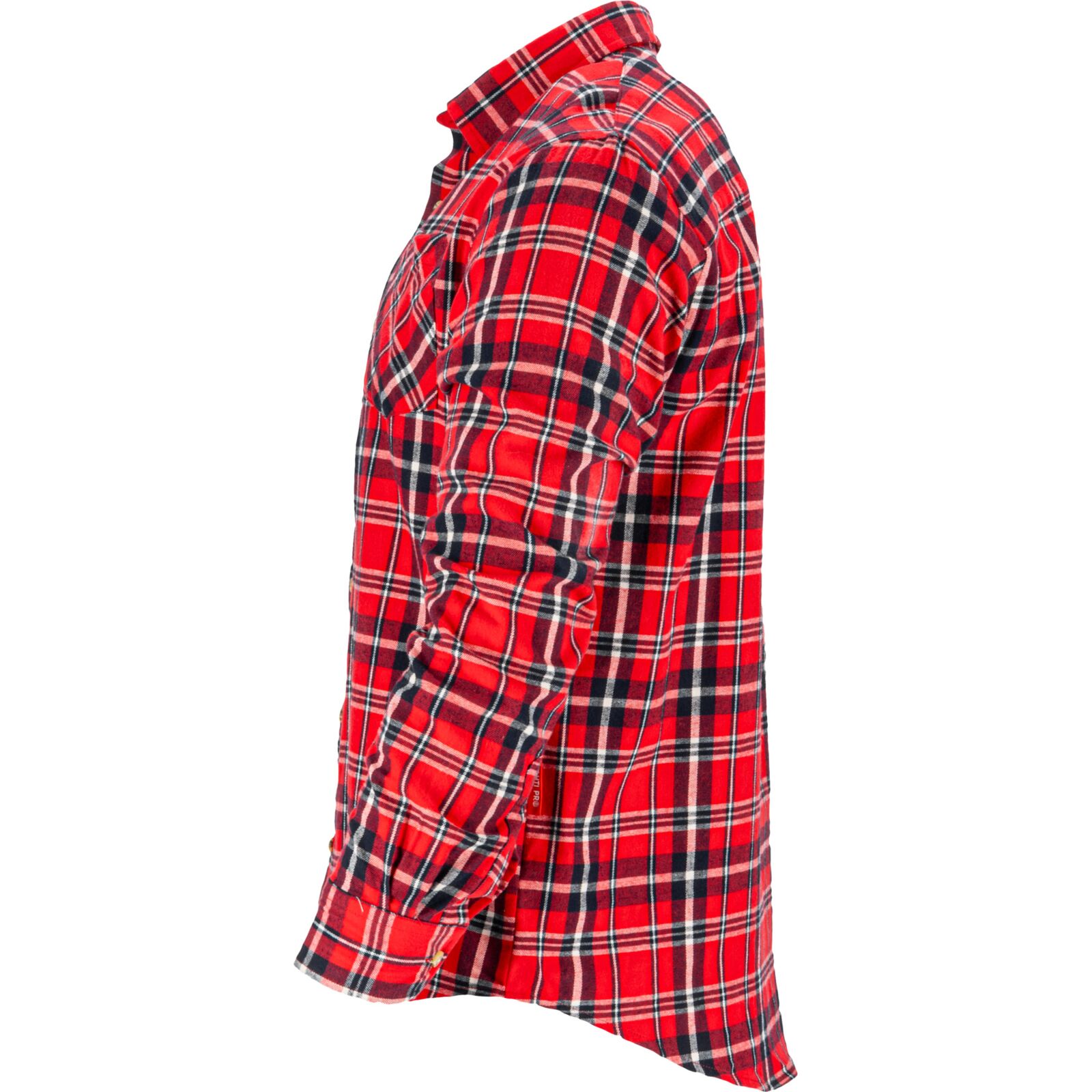 Flanellskjorta röd-marinblå 170 g/m² S