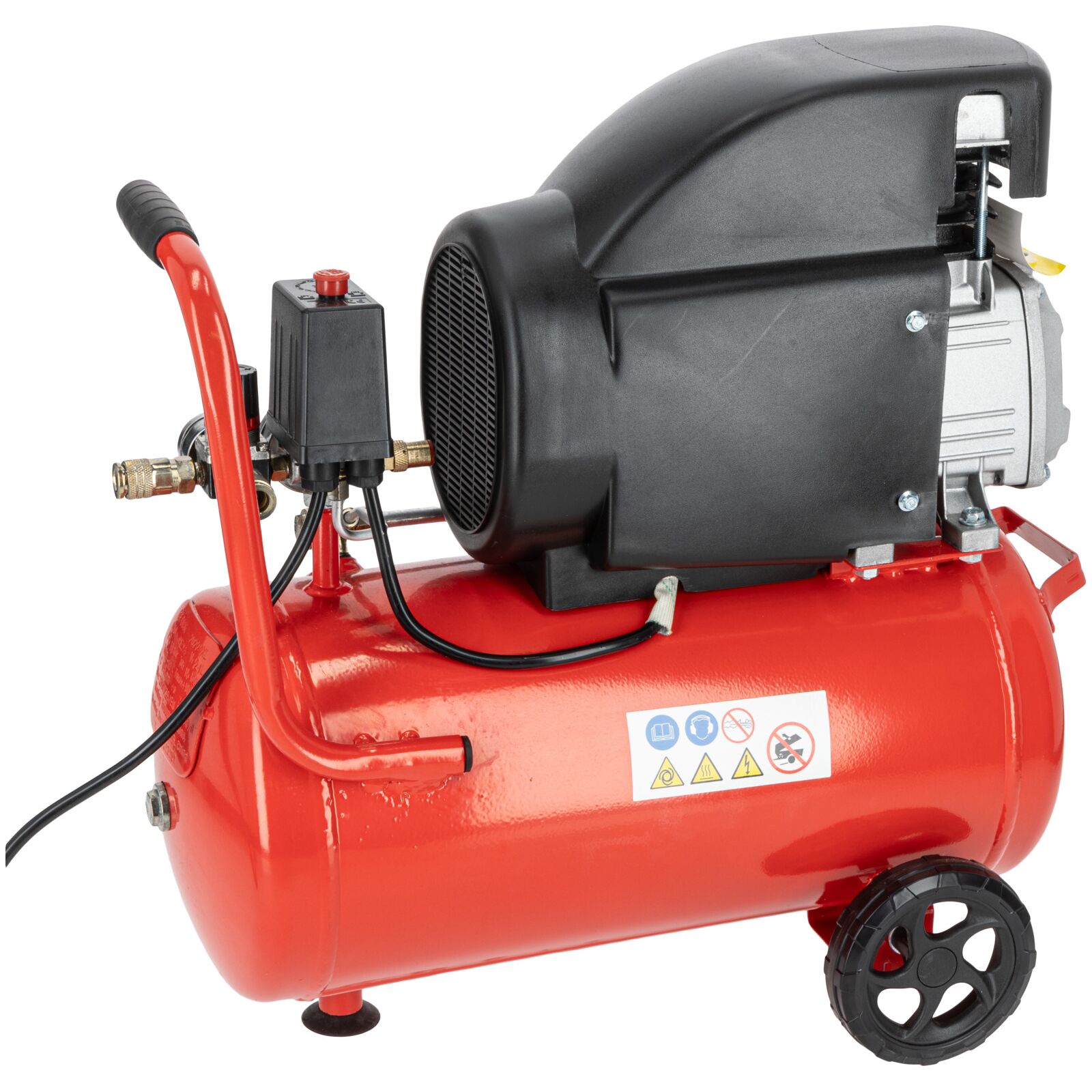 Oil compressor 24L 1500W/2Hk, 8 bar, 206L/min