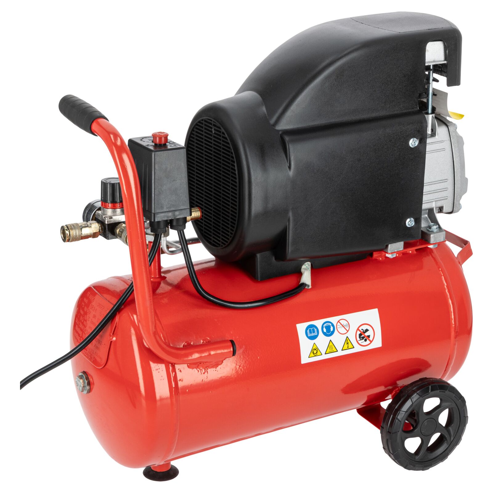 Oil compressor 24L 1500W/2Hk, 8 bar, 206L/min