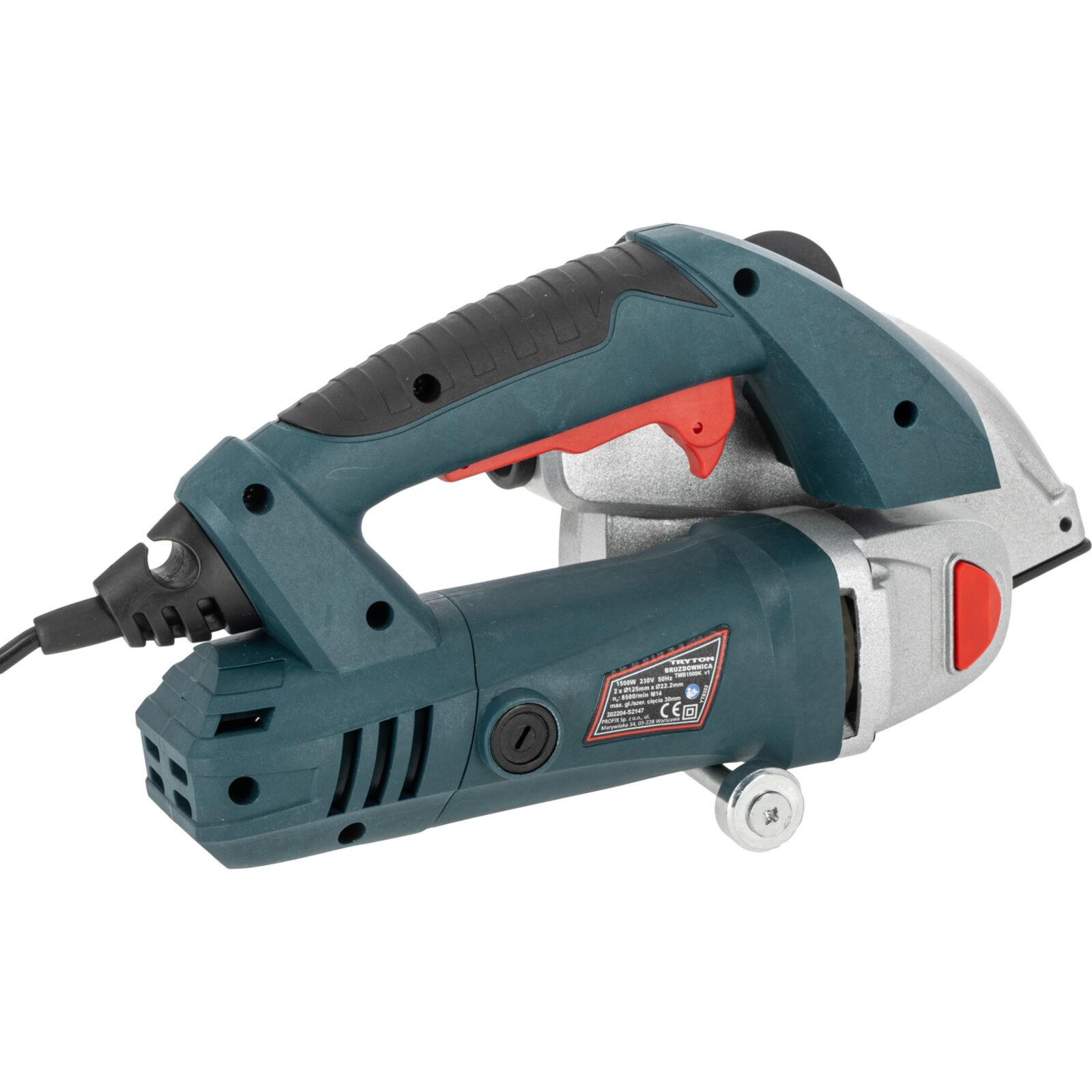MURSPÅRFRÄS 1500W, 8500 RPM 125 mm, djup 5-30 mm, bred 8-30 mm