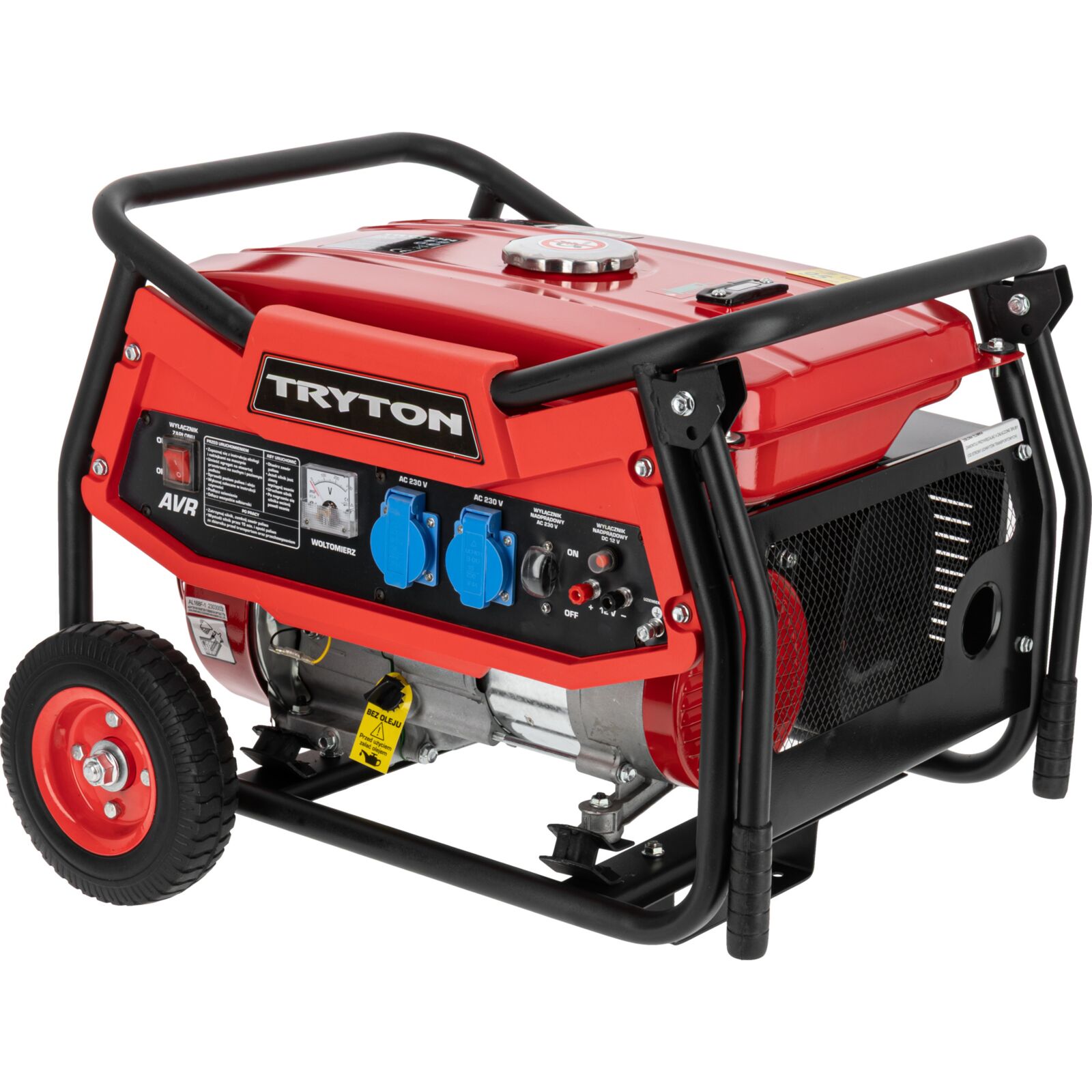 Gasoline generator 2000W with AVR and wheels