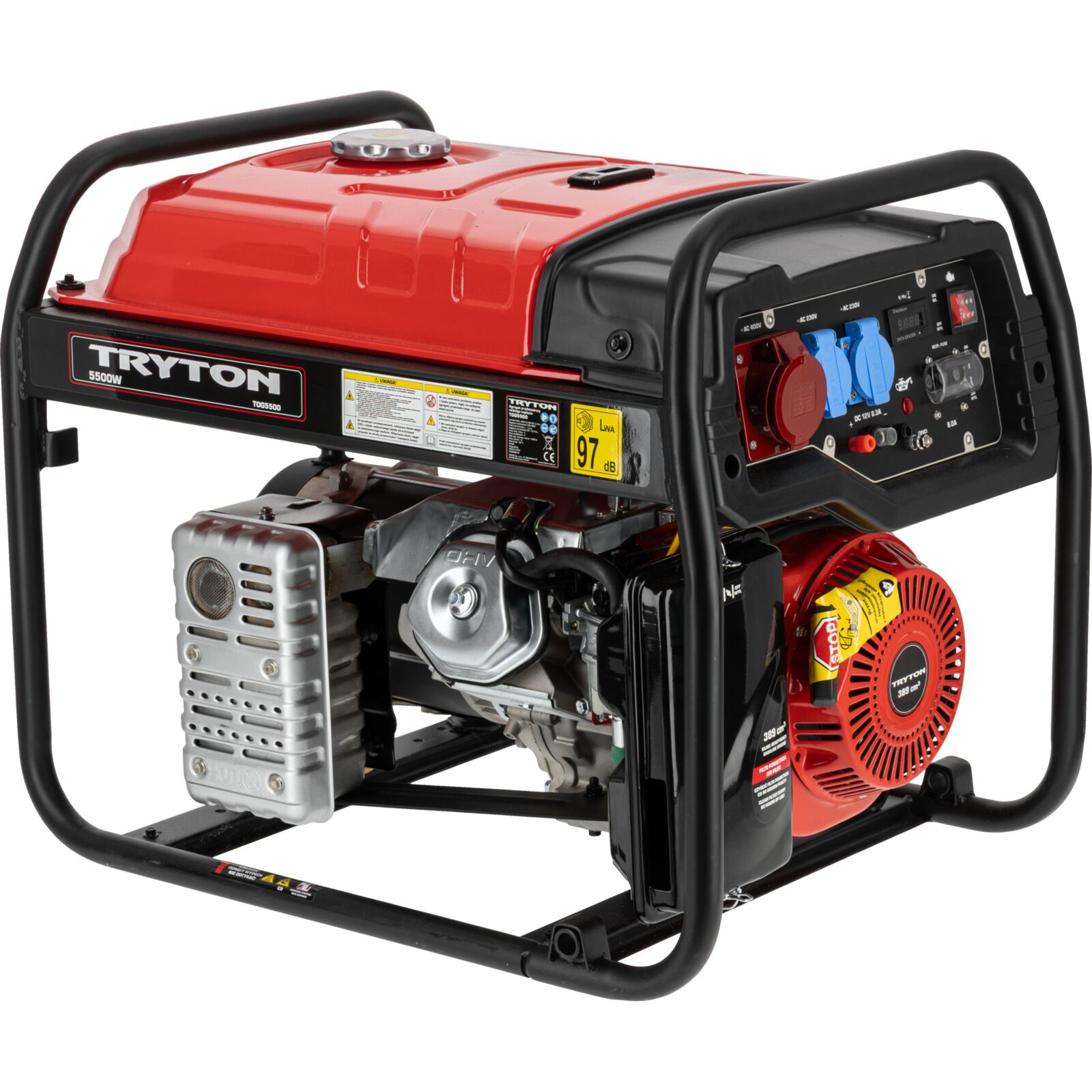 Elverk, generator 5kW 400V/230V, Tryton