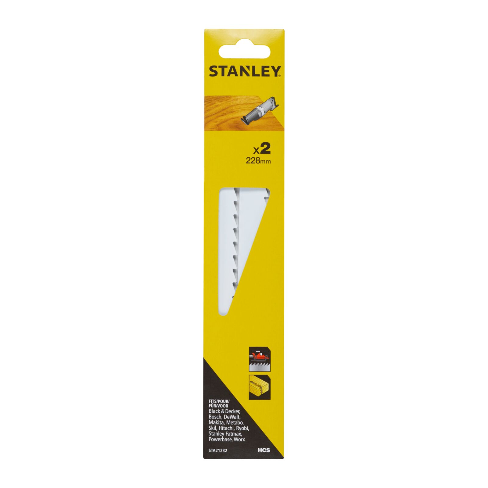 Sabelsågblad grov finish 228 mm | Stanley