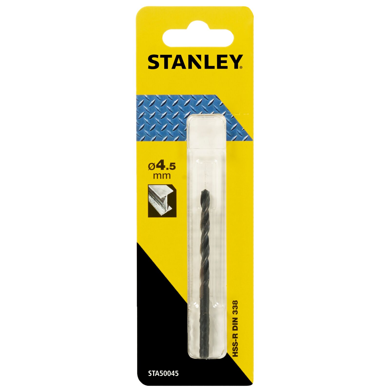 Metal Drill Bit HSS-R DIN 338 4.5 mm | Stanley