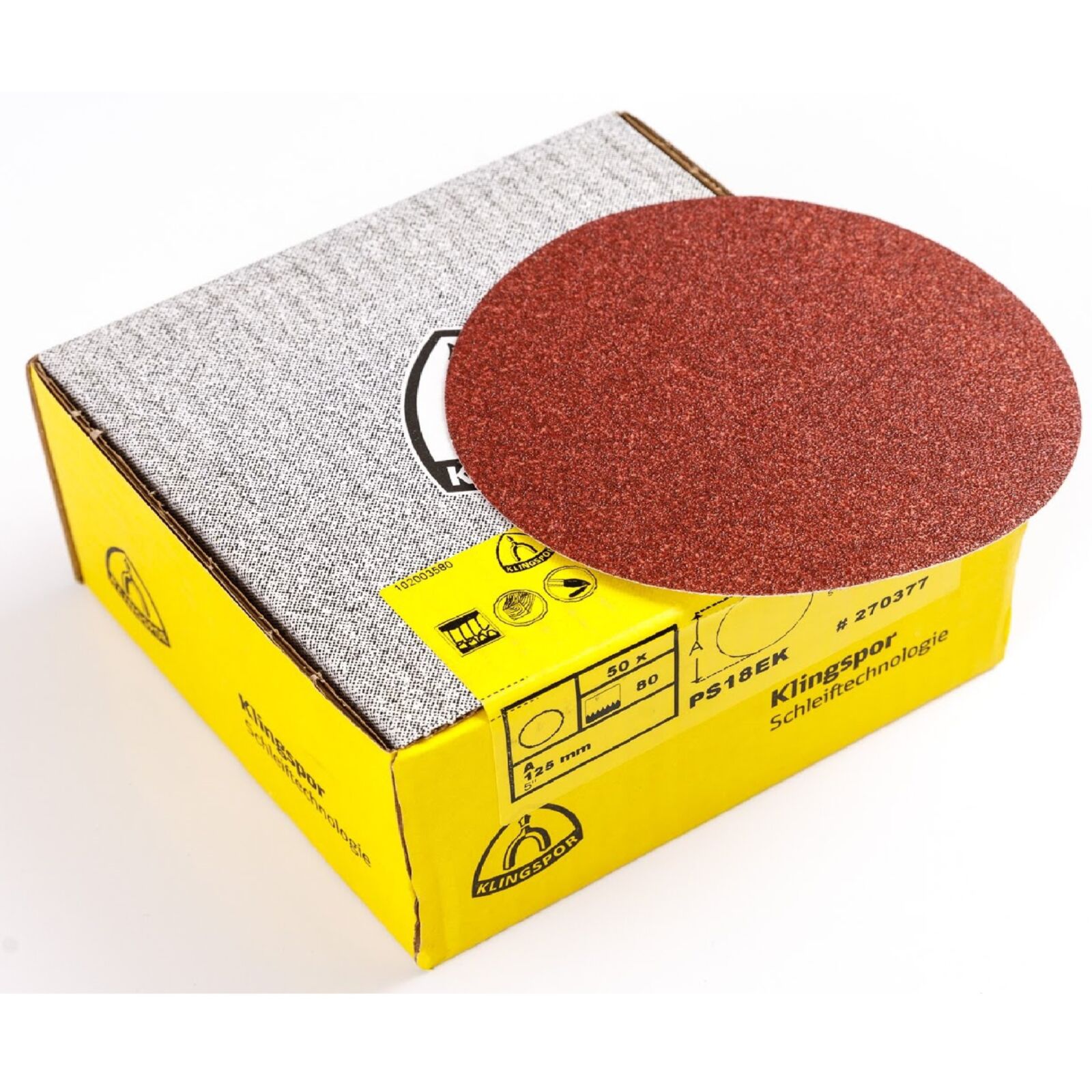 Självhäftande slipskivor Ø 125 mm K60 | Klingspor