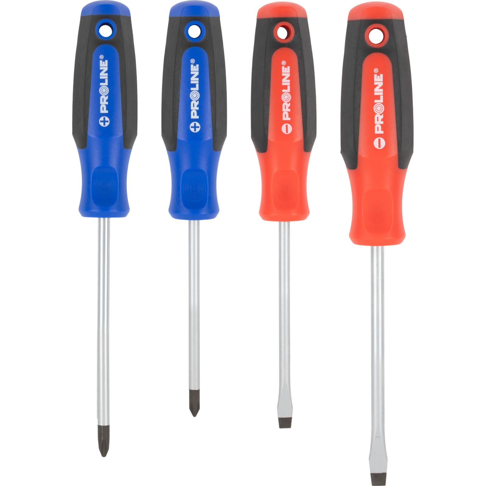 Skruvmejselsats 4 Delar, Soft-Touch, S2, Magnet, Proline