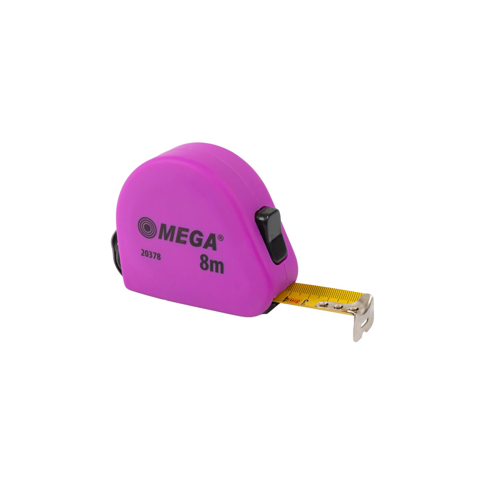 Måttband 8 m/25 mm med 2 stopp