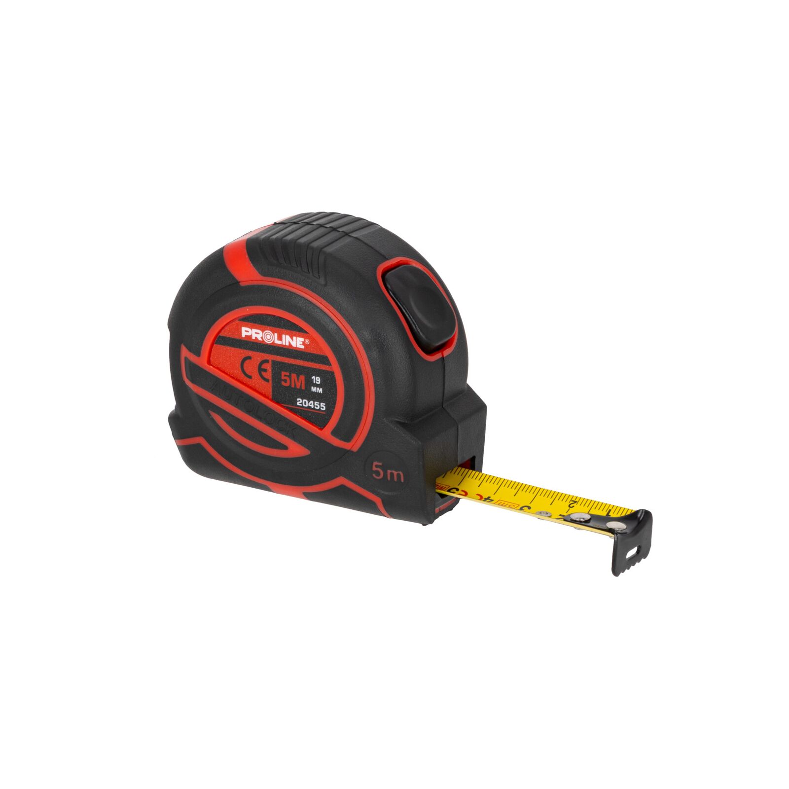 Måttband 5m/19 mm, Mattsvart Rem, CE, Proline