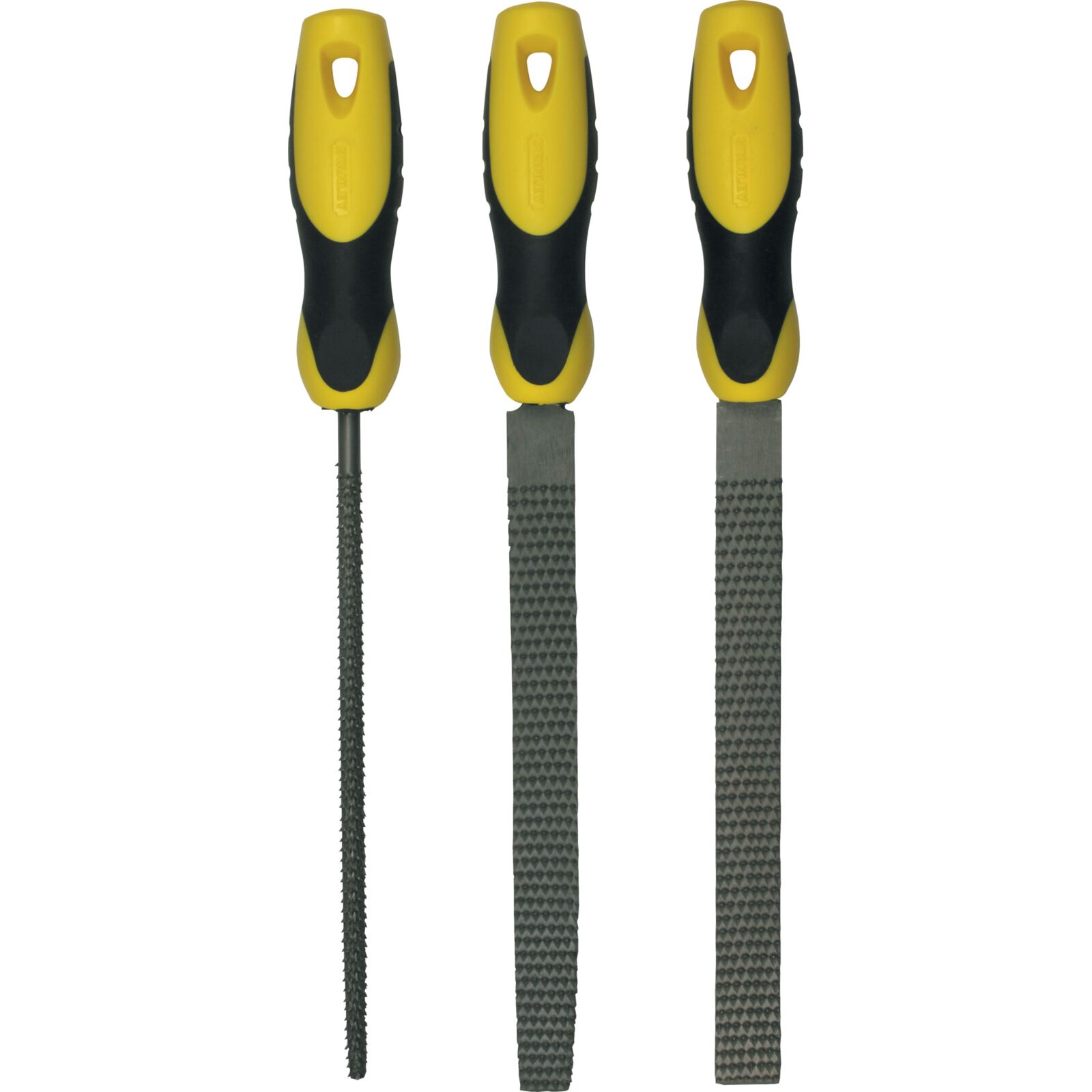 3Pc set 8 Flat 12 Round Round File