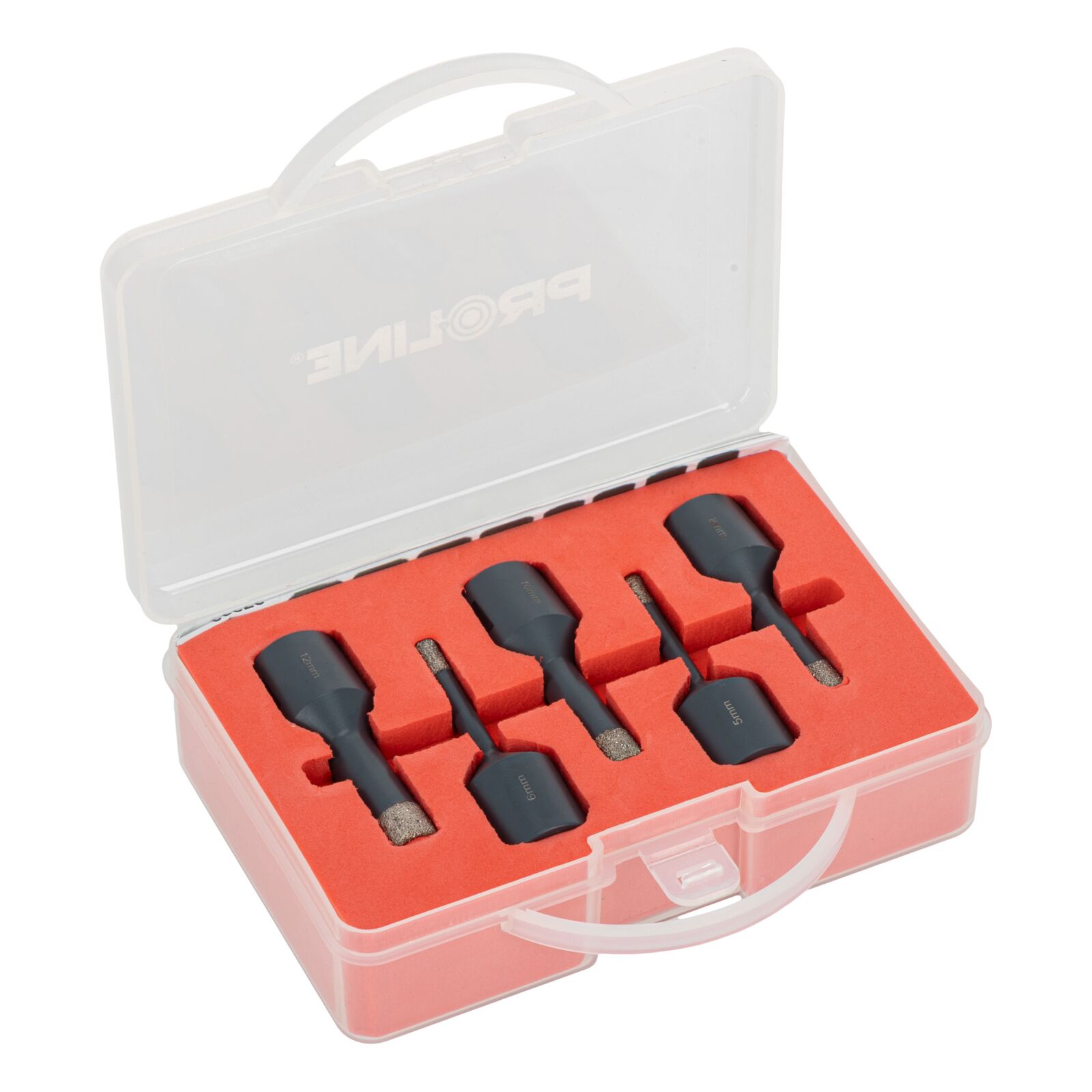 Diamond Hole Saw set 5-12 mm, 5 Pieces, M14, Proline