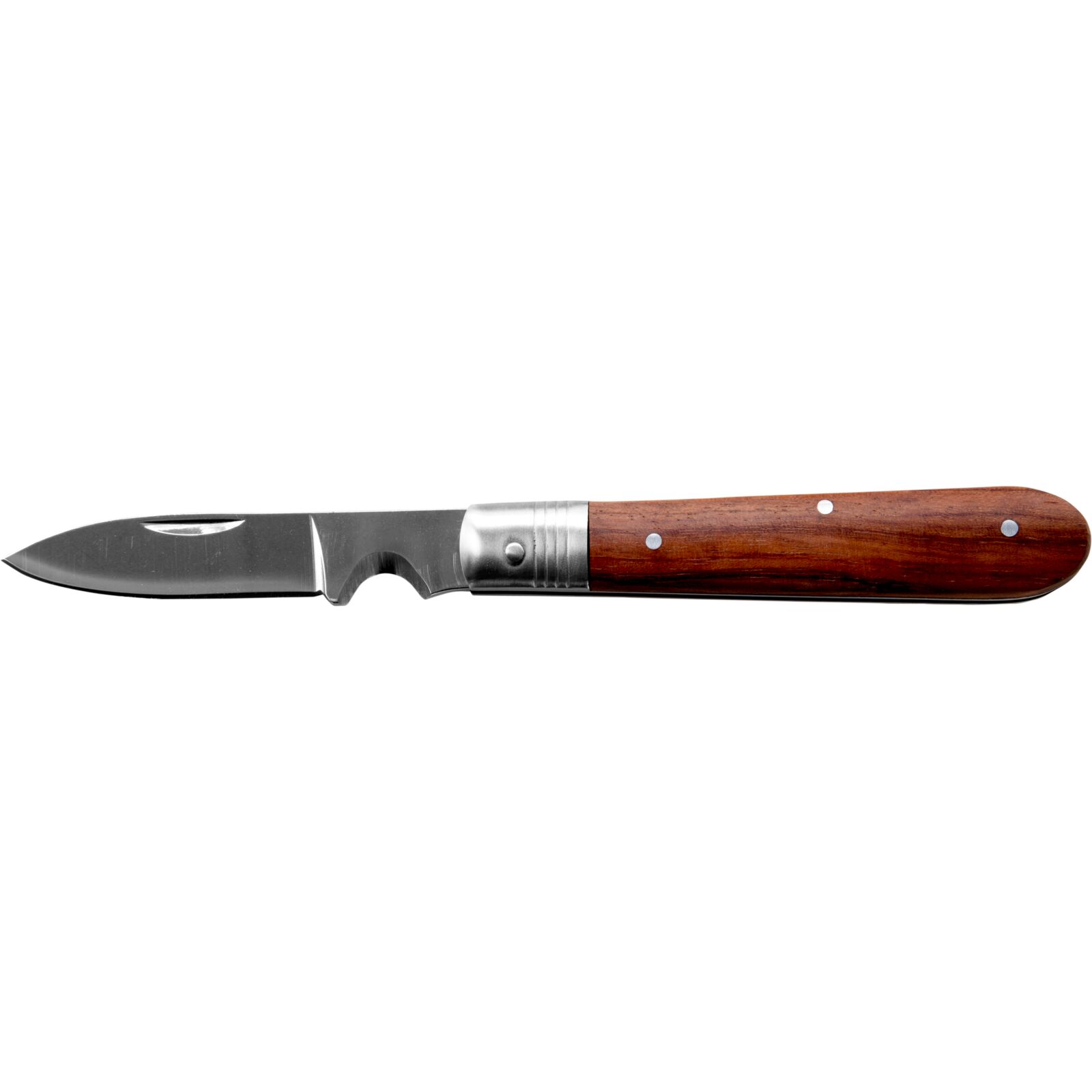 Folding Universal Knife 56 mm, Stainless Steel, Wooden Handle, Proline