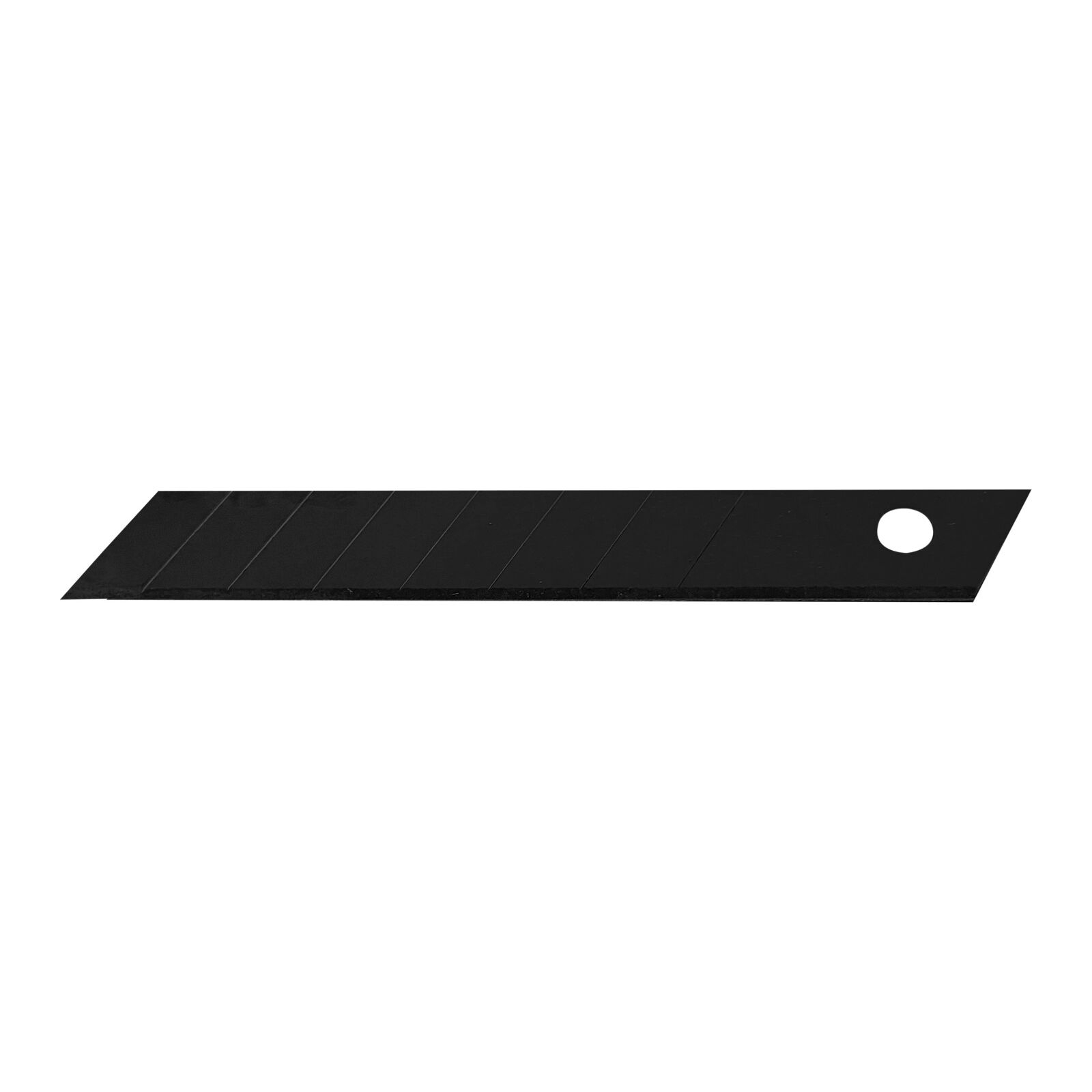Black snap-off blades 18 mm, 10 pcs