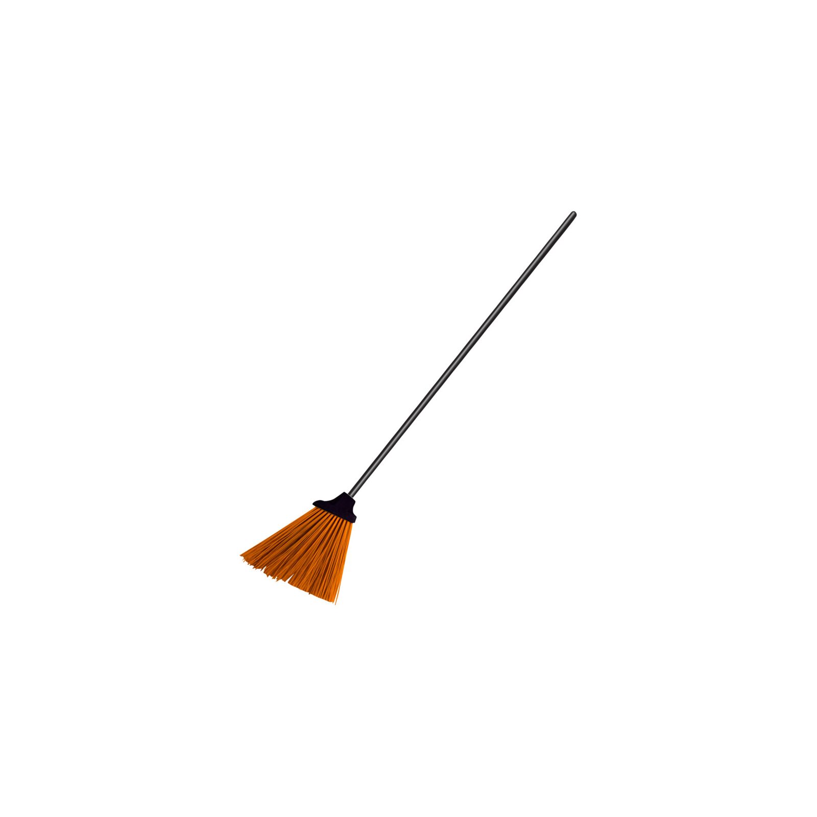 Garden Plastic Brush with Handle Orange
