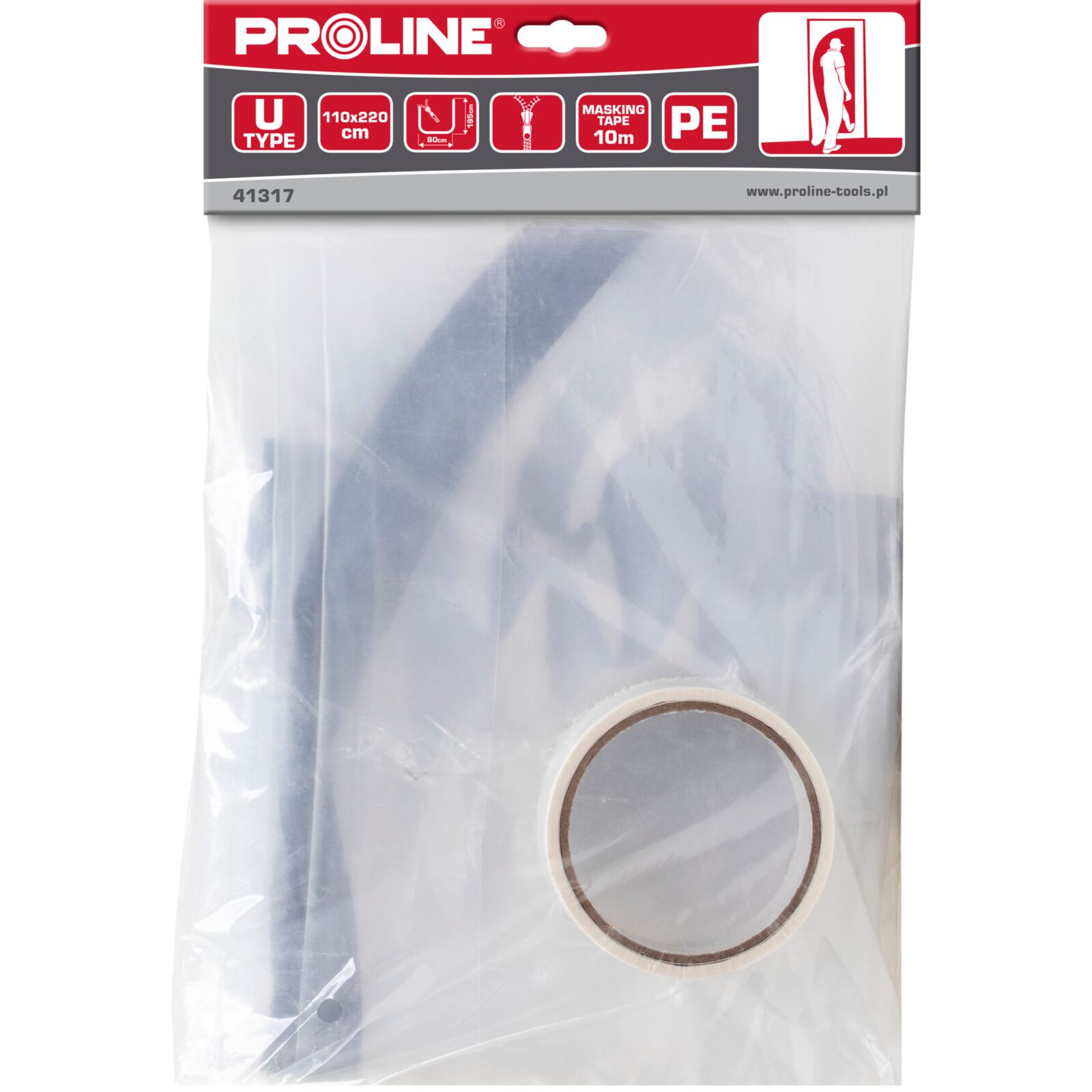 Anti-Dust Zipper Curtain Type U, 110 cm x 220 cm, Proline