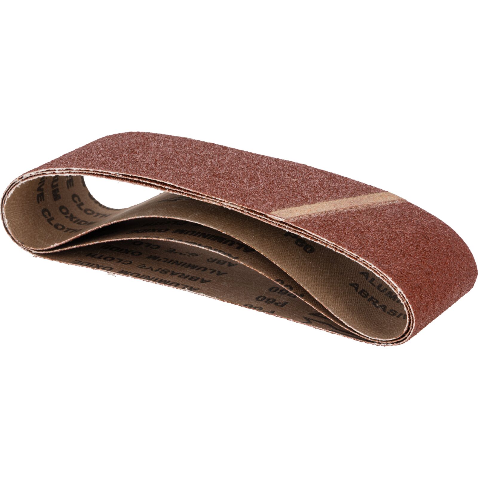 Abrasive belts 75 x 457 mm grit 60, 3 pcs