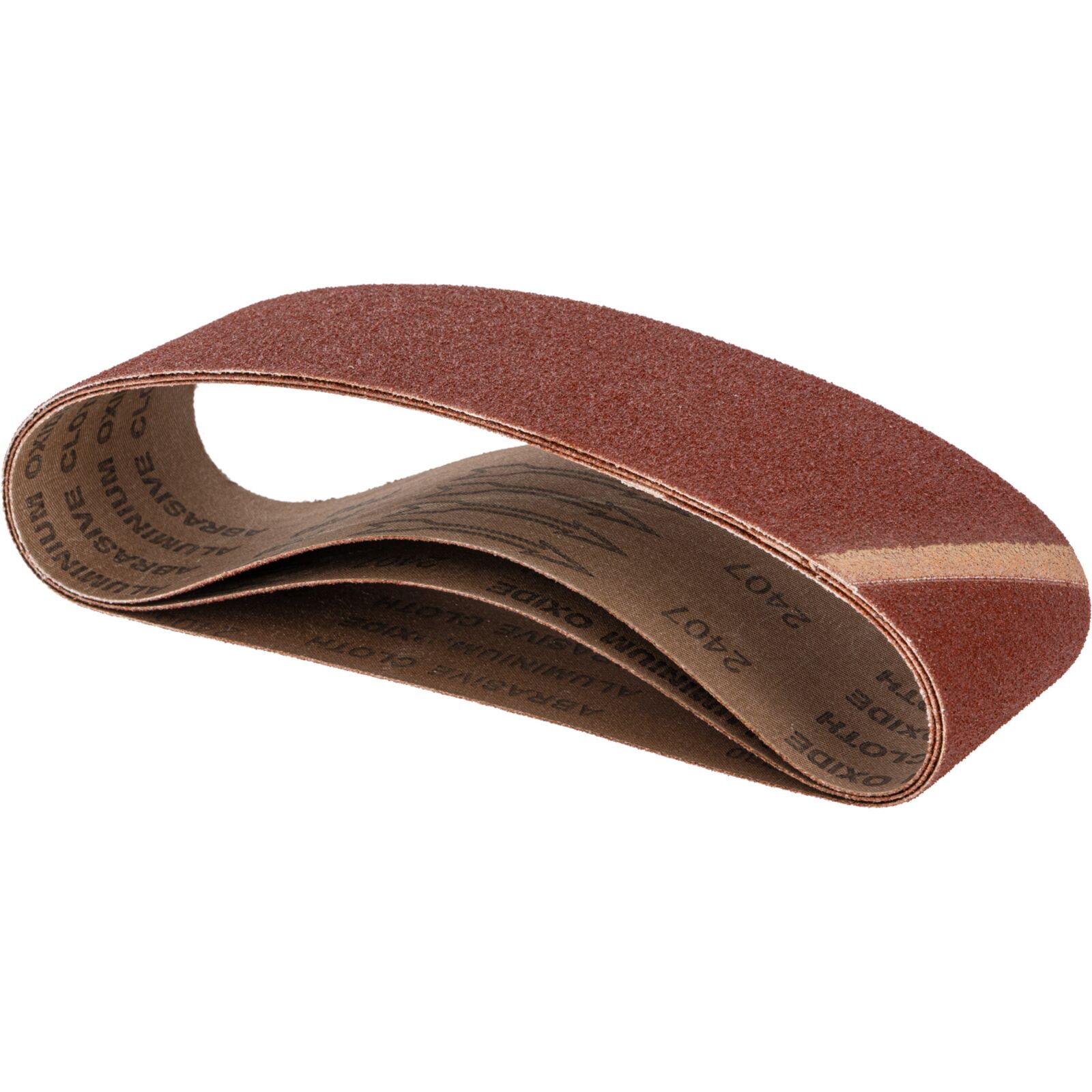 Abrasive Belts 75 x 457 mm, Grit 80, 3 Pcs