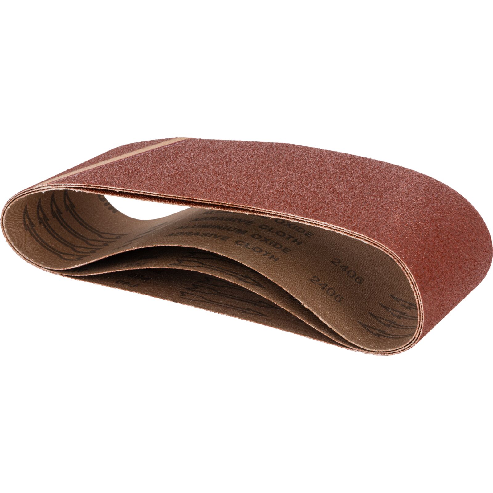 Abrasive Belts 100 x 610 mm, Grit 80, 3 pcs