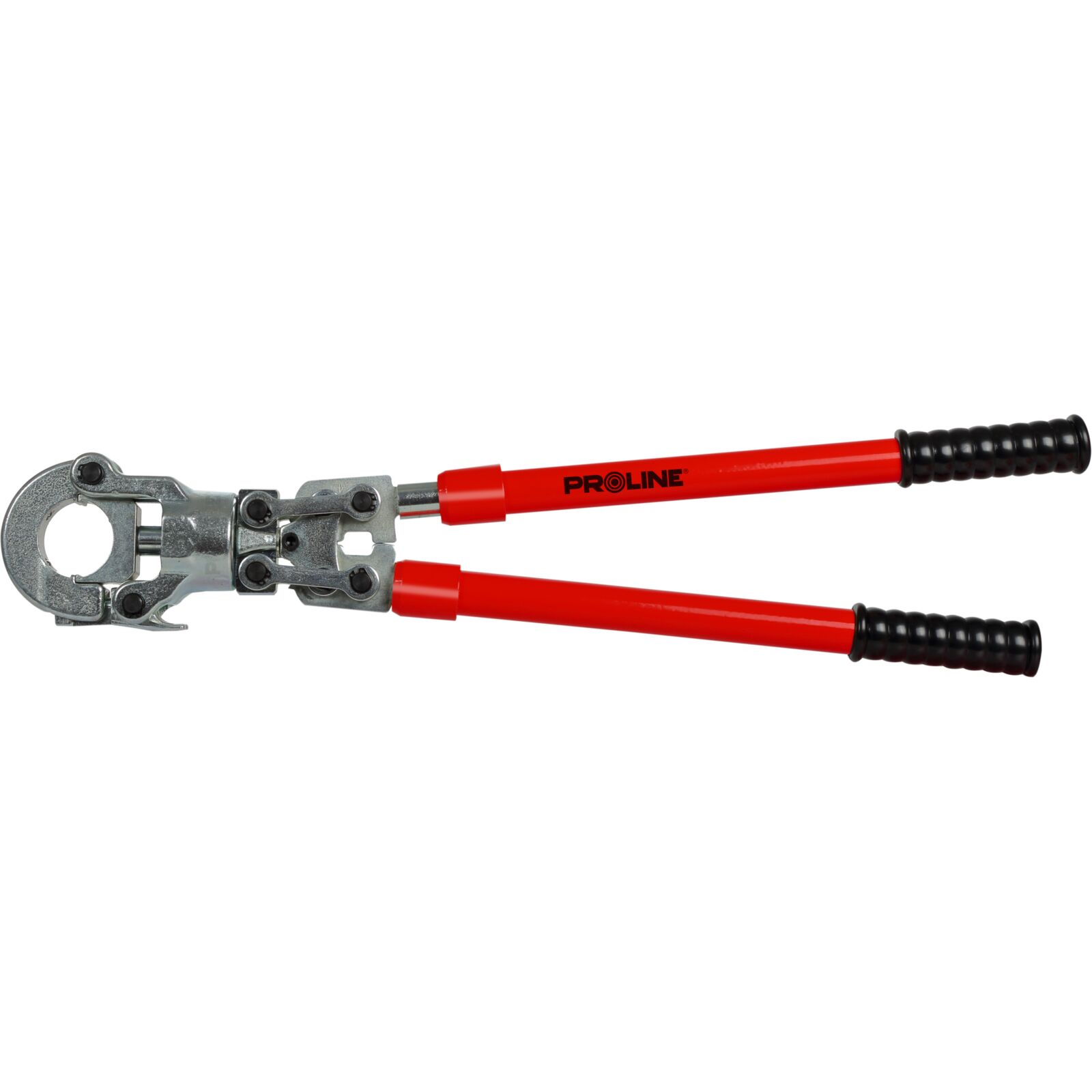 PEX-AL-PEX Pipe Press 16-32 mm, 60 kN Pressing Force, 360° Rotating Head, Telescopic Handles, 4 Jaws, Proline