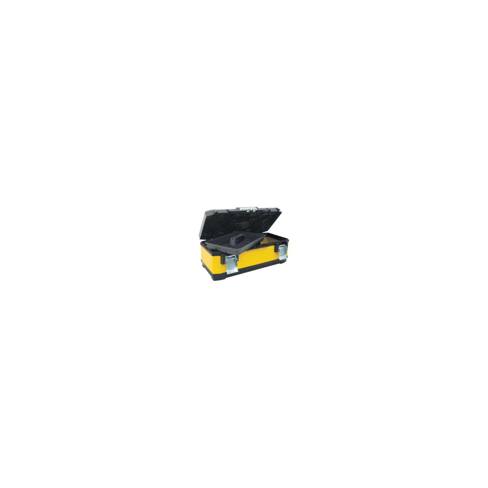 23 Yellow Metal Plastic Toolbox