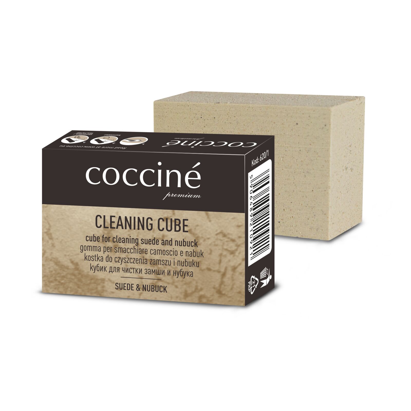 Rubber Cube for Suede/nubuck Cleaning (620/1), Coccine
