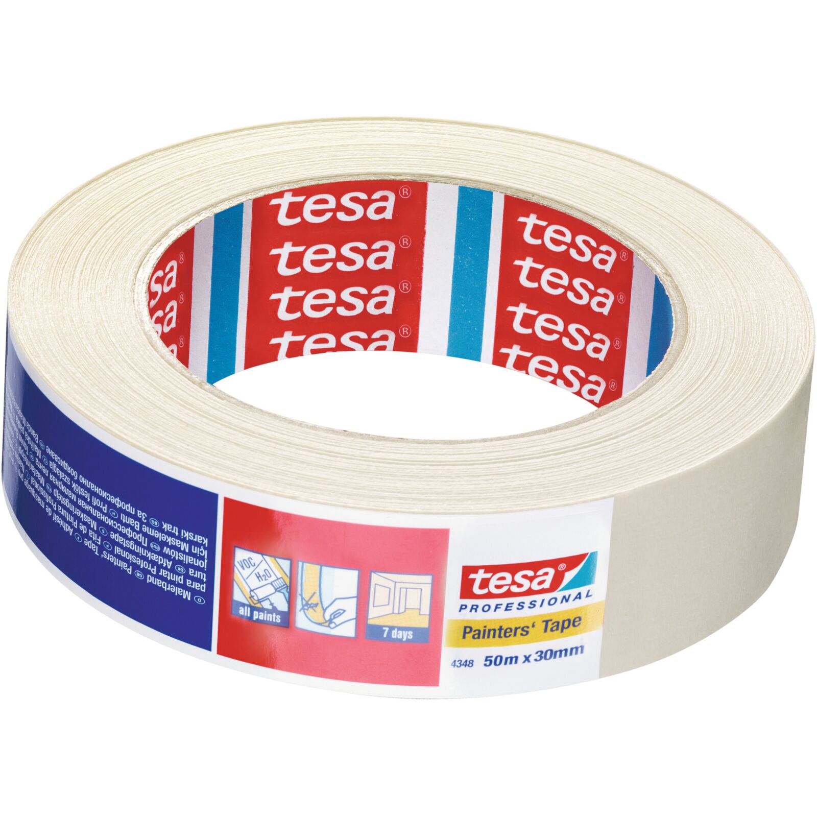 Painter's tape indoor 7 days 50 m: 38 mm | Tesa