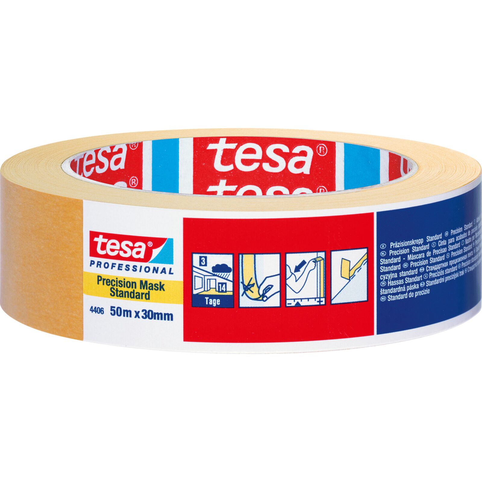 Maskeringstejp 50 m x 38 mm, orange | Tesa