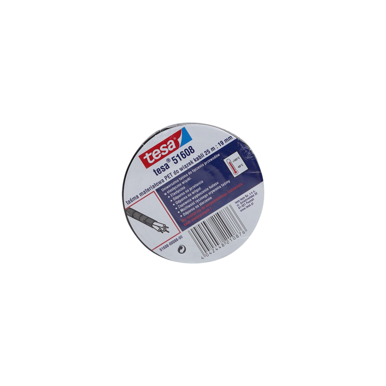 Cable Bundling Tape PET Fleece 19 mm x 25 m | Tesa