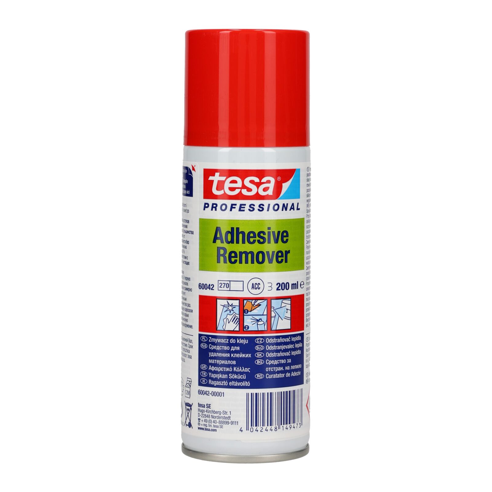 Rengöringsspray för lim och etiketter | Tesa