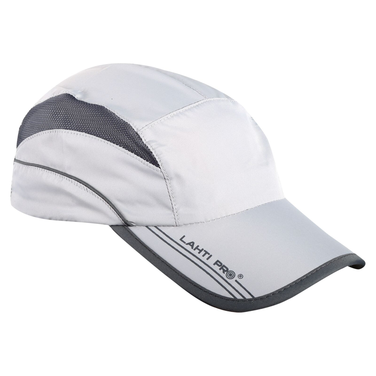 Sportkeps grå-vit av polyester