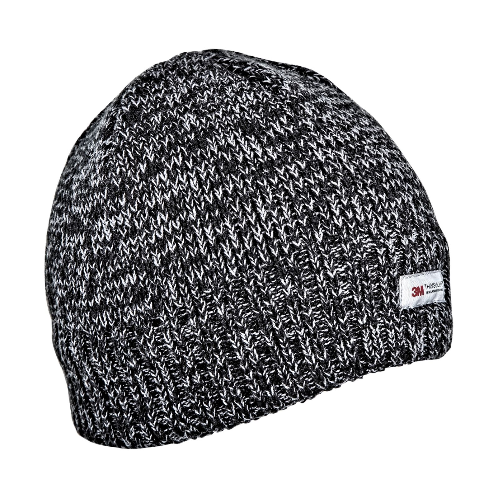 Acrylic Hat with Thinsulate Lining, Black Melange