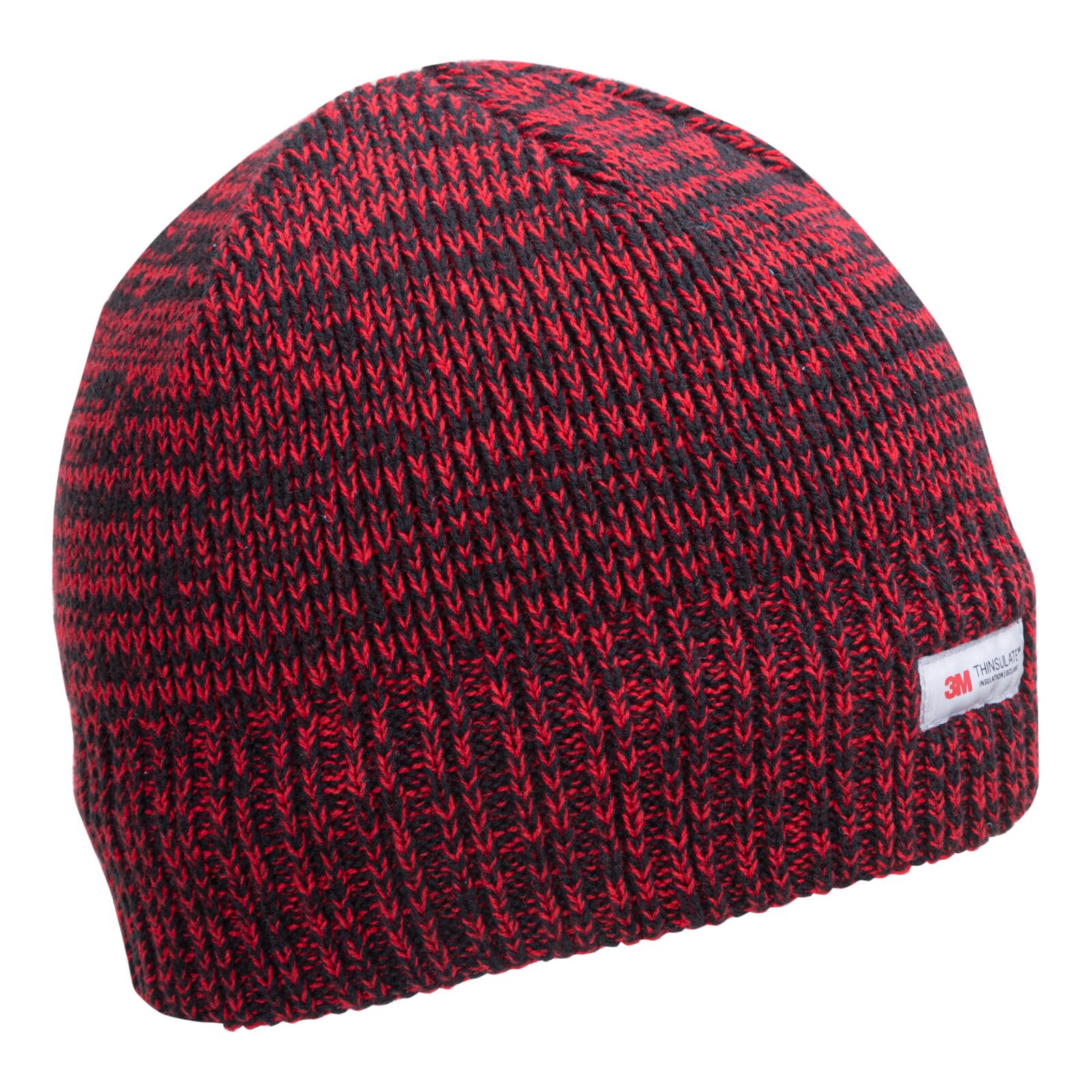 Acrylic hat with Thinsulate lining, red melange