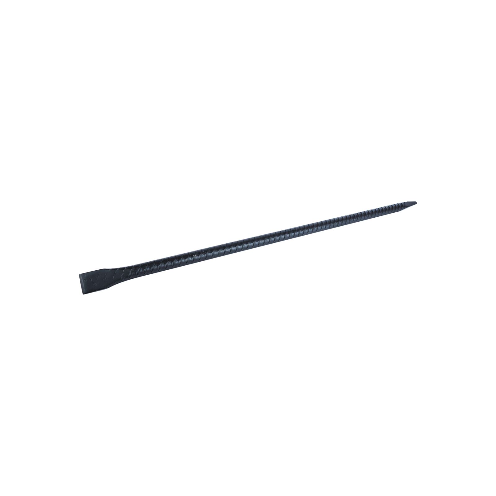 Ribbed point crowbar 1000 mm in C45 steel