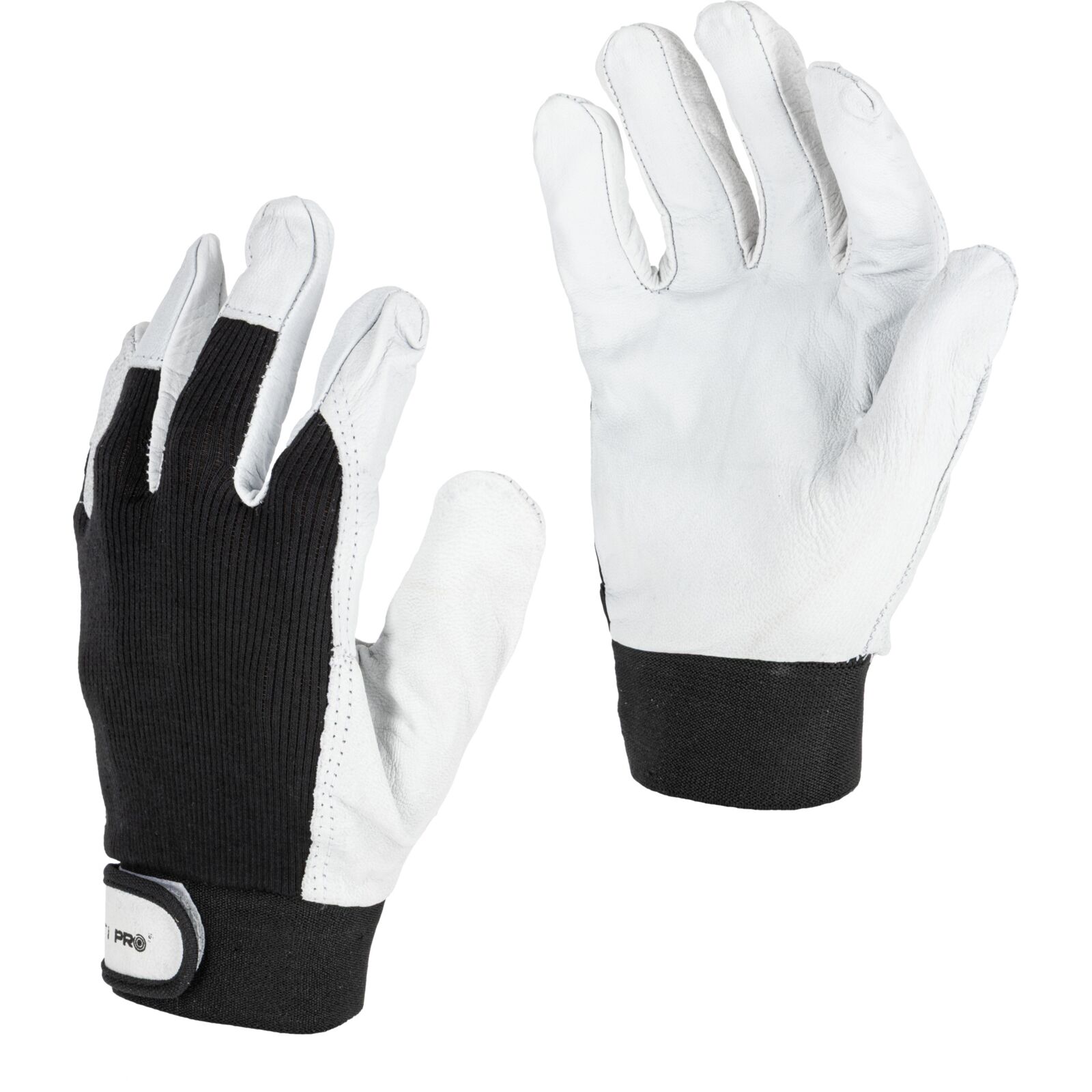 Black Goat Leather Gloves Size 8