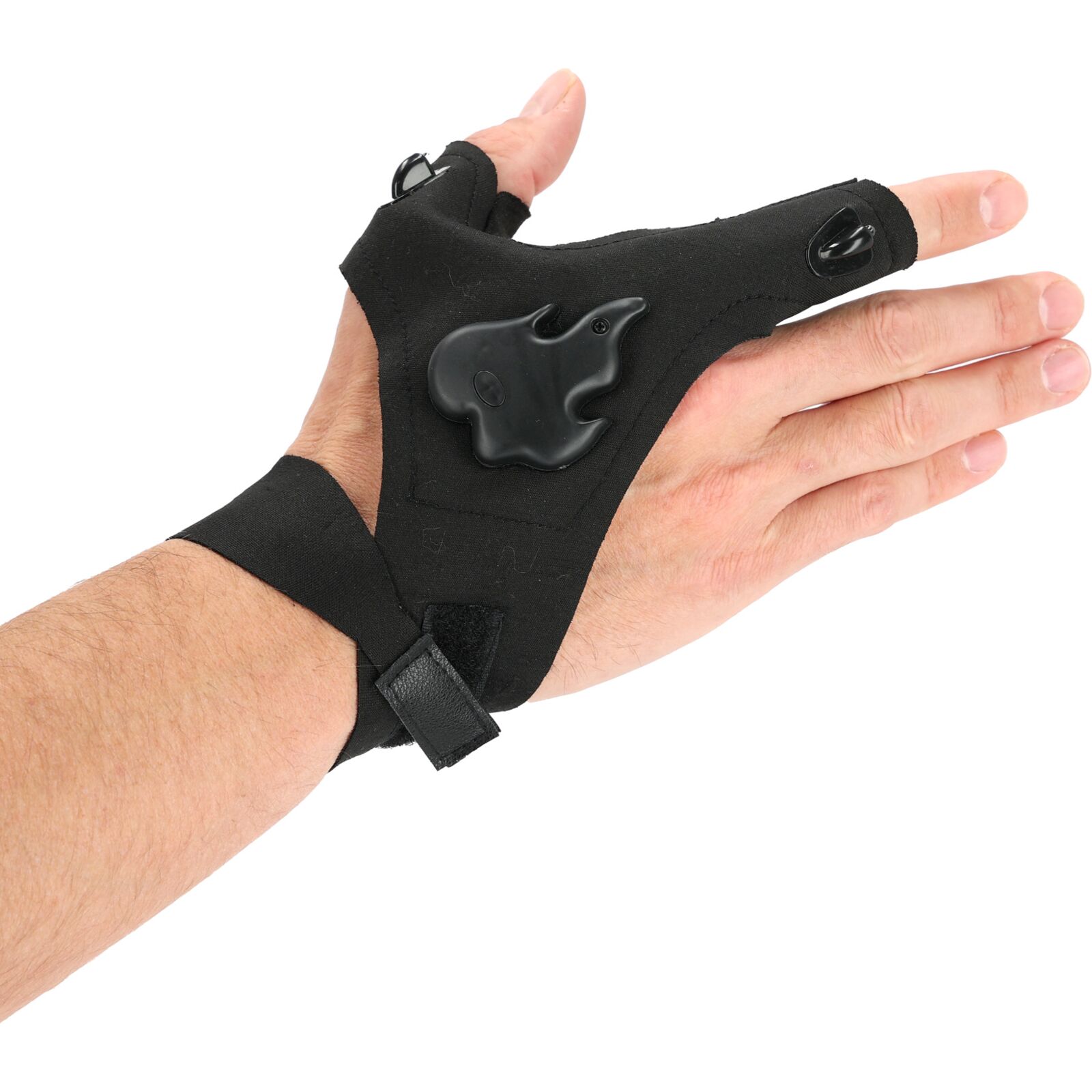 LED-handske med två lampor, USB-laddning